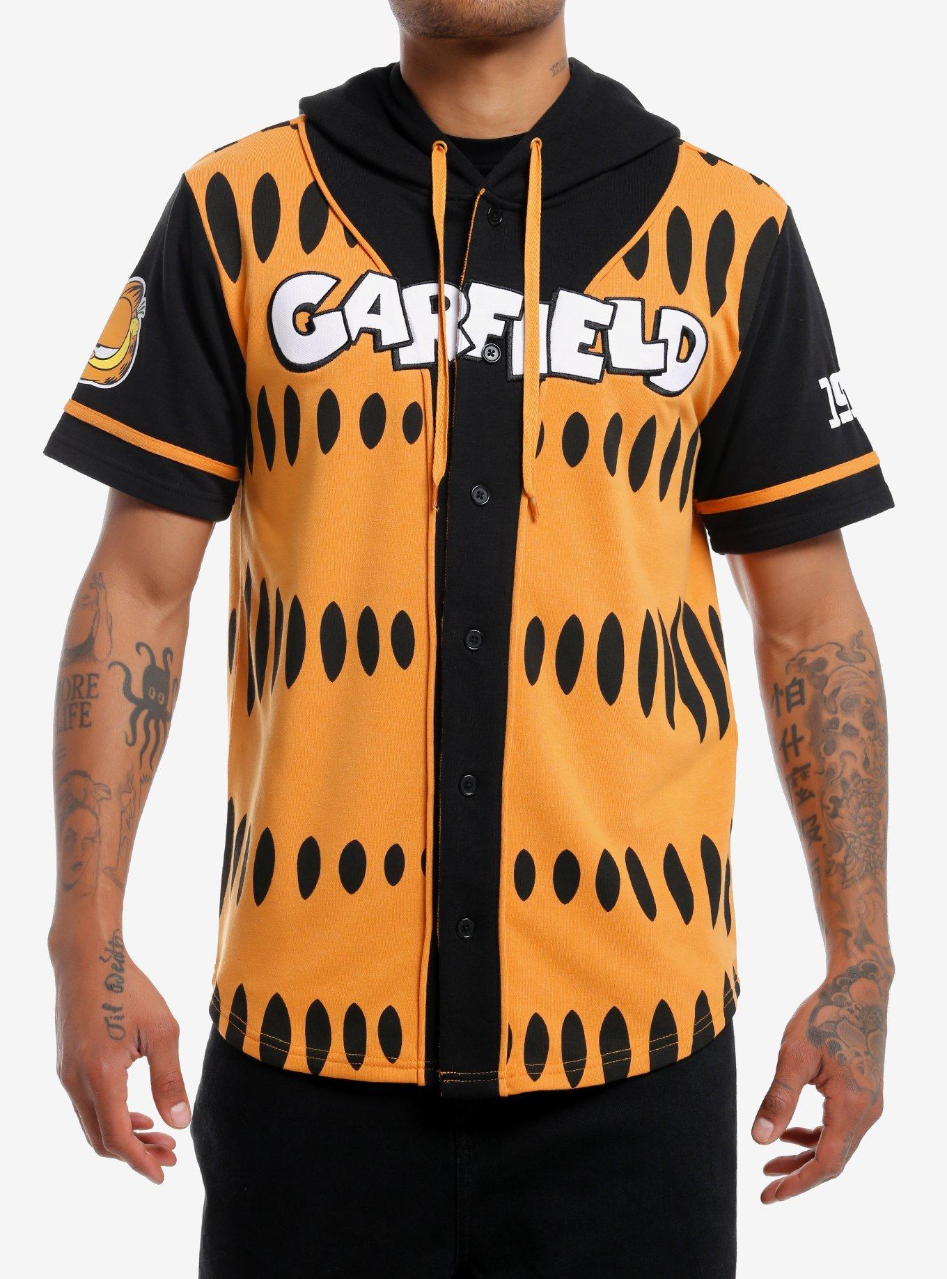 Garfield Hooded Baseball Jersey, , hi-res