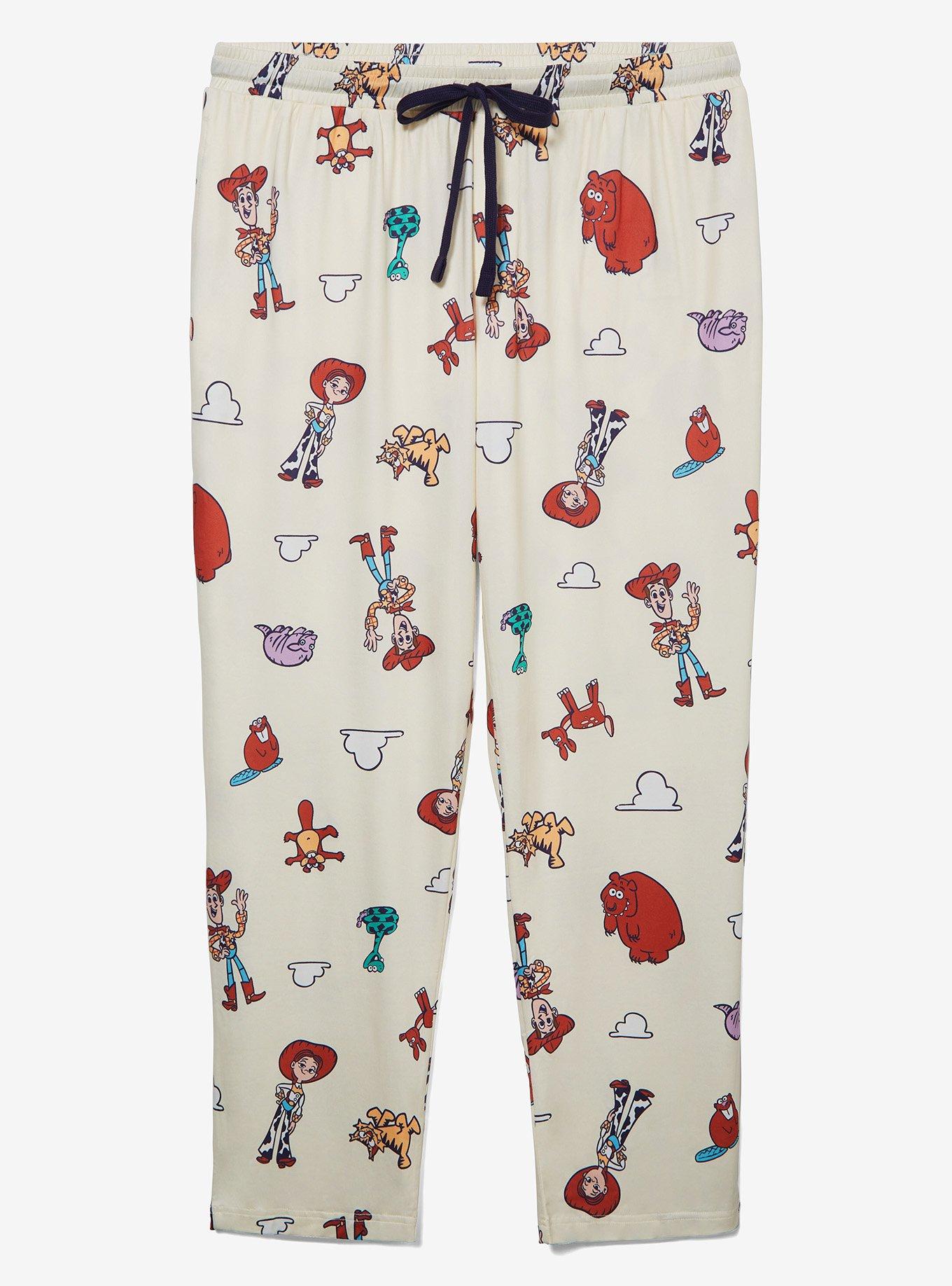 Disney Pixar Toy Story Critters Allover Print Women's Plus Size Sleep Pants, OATMEAL, hi-res