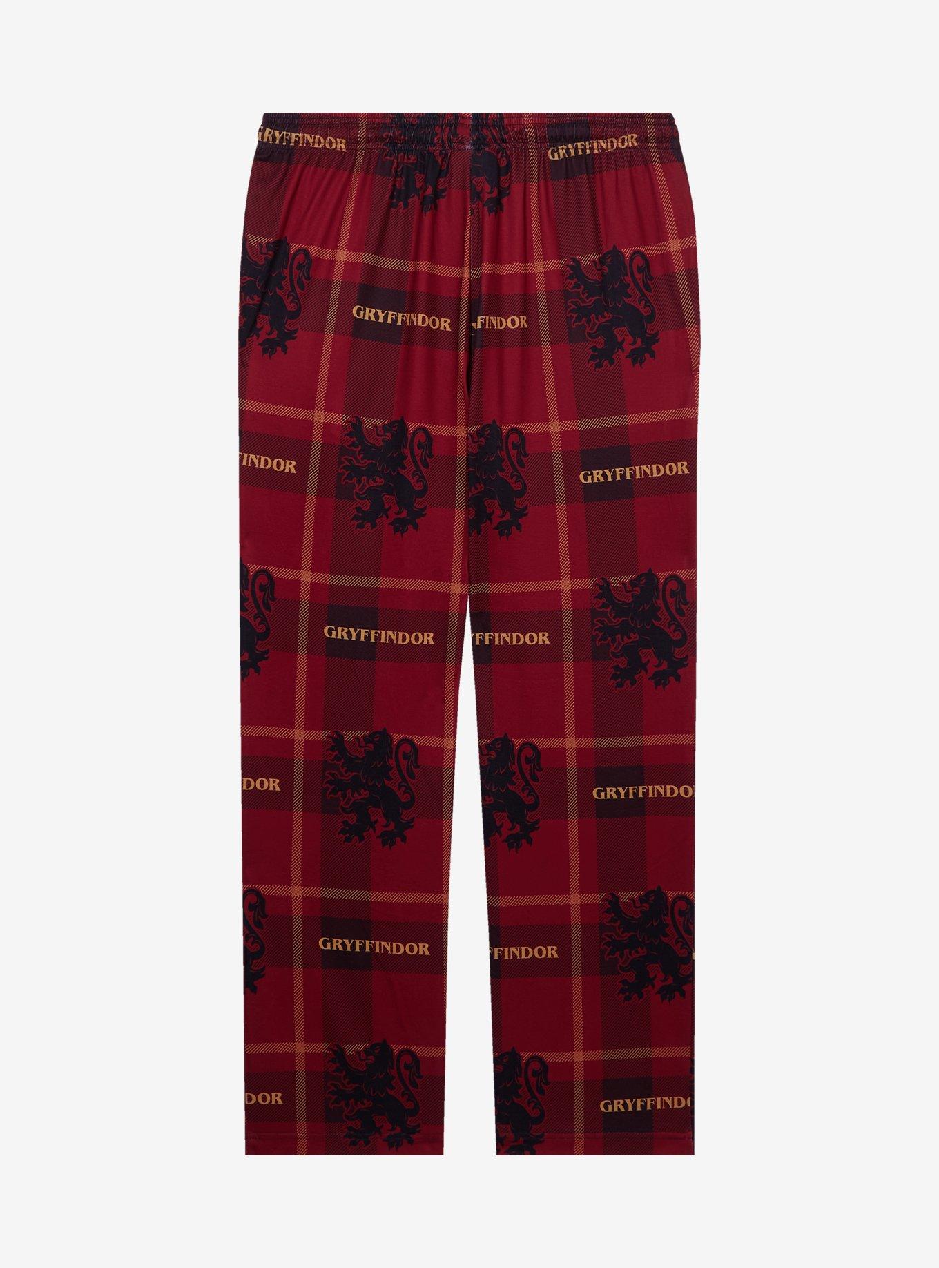 Harry Potter Gryffindor Plaid Allover Print Sleep Pants - BoxLunch Exclusive, , hi-res