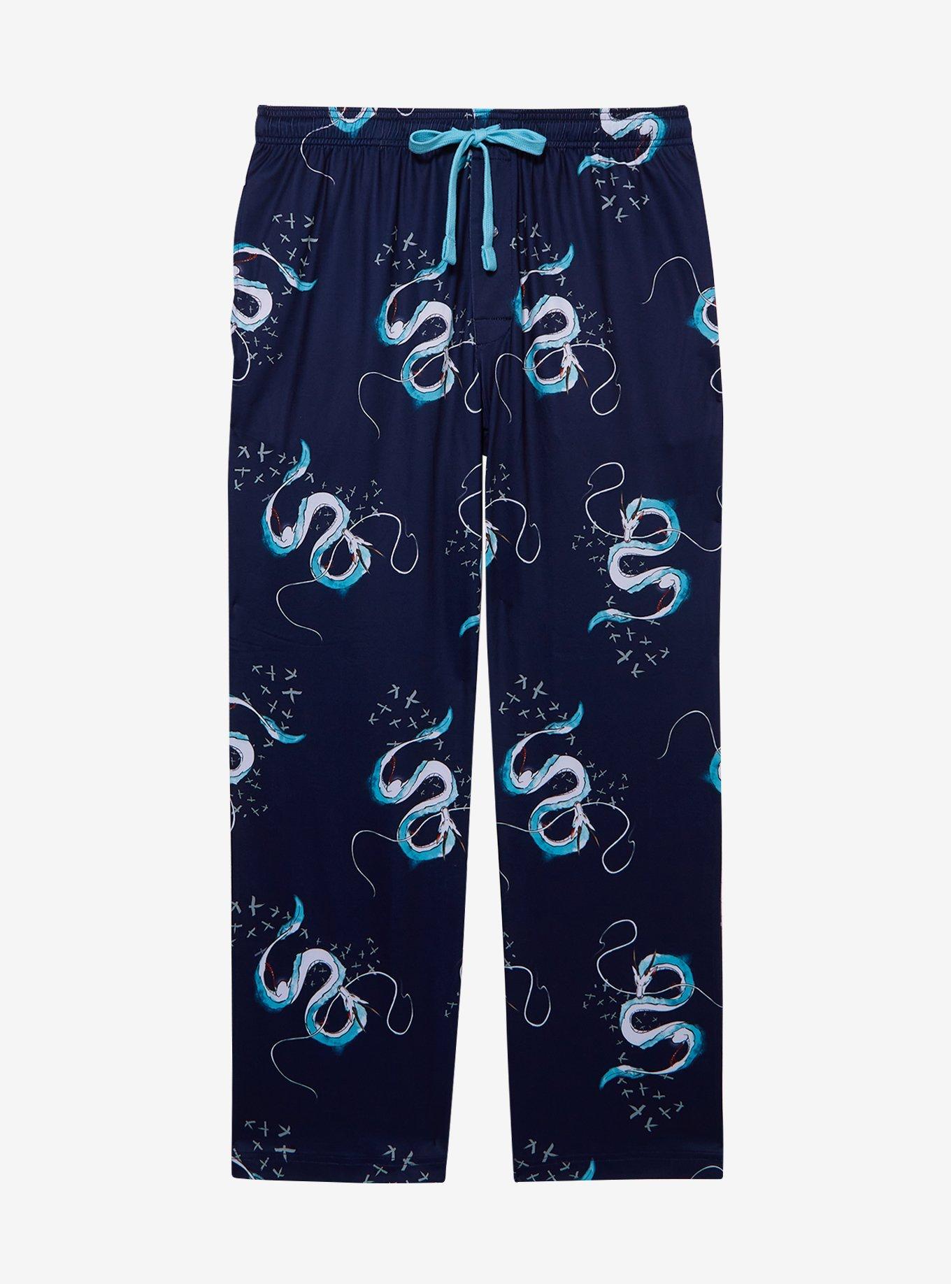 Studio Ghibli® Spirited Away Dragon Haku Allover Print Sleep Pants — BoxLunch Exclusive, , hi-res