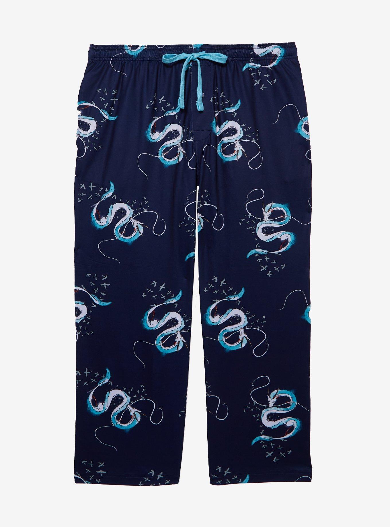 Studio Ghibli&reg; Spirited Away Dragon Haku Allover Print Women's Plus Size Sleep Pants &mdash; BoxLunch Exclusive, , hi-res