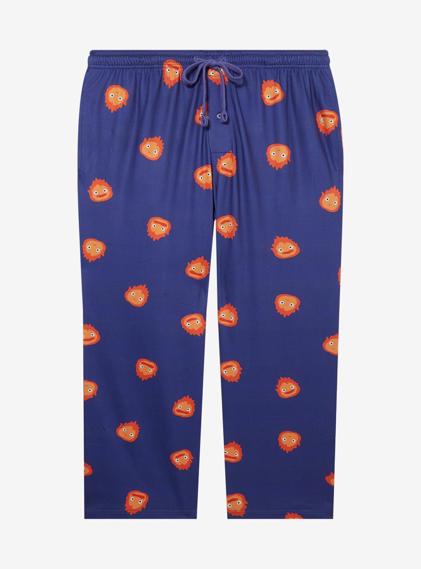 Studio Ghibli® Howl's Moving Castle Calcifer Flame Allover Print Women's Plus Size Sleep Pants - BoxLunch Exclusive, , hi-res