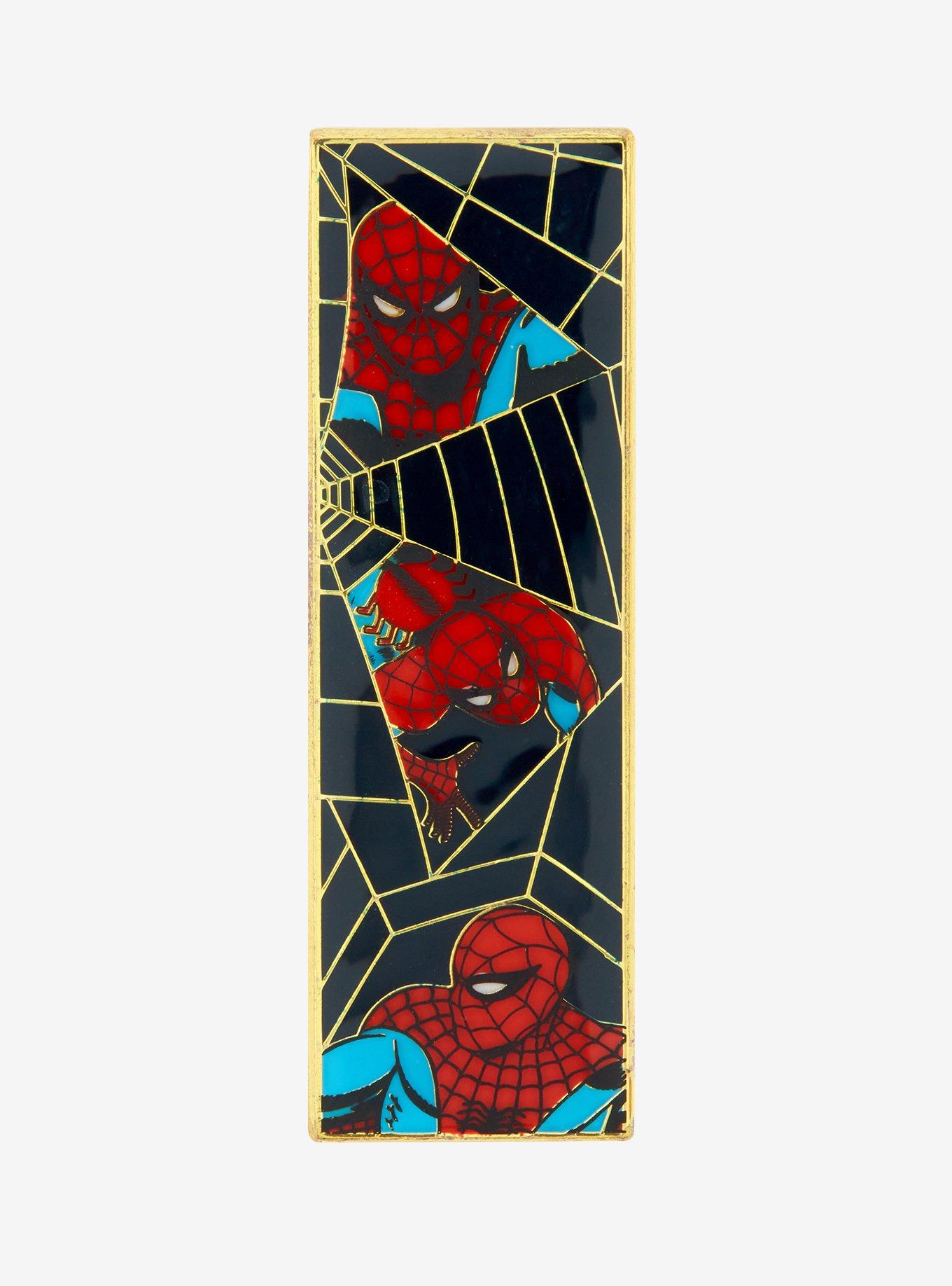 Loungefly Marvel Spider-Man Web Multi-Scene Enamel Pin — BoxLunch Exclusive, , hi-res