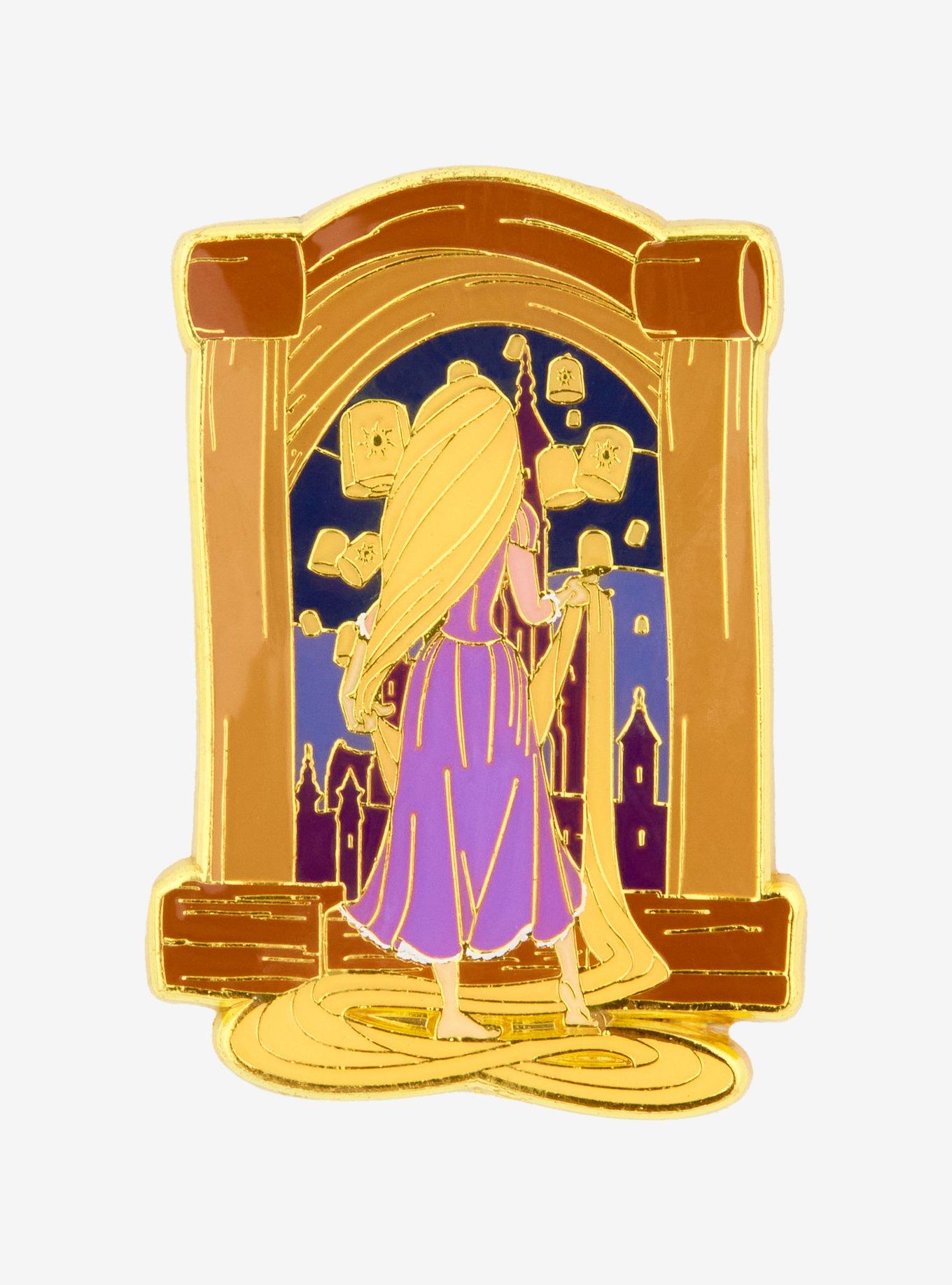 Loungefly Disney Tangled Rapunzel Window Enamel Pin — BoxLunch Exclusive, , hi-res