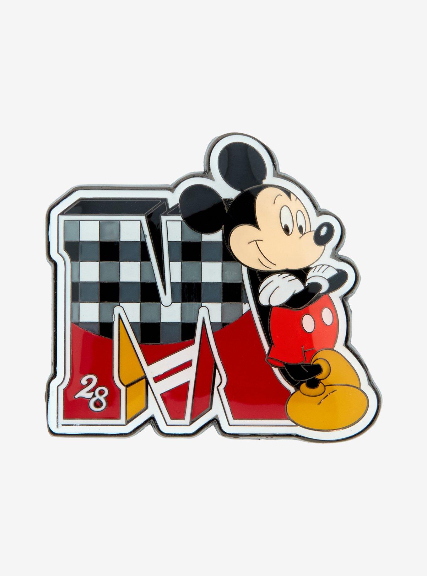 Loungefly Disney Mickey Mouse Varsity Letter Enamel Pin — BoxLunch Exclusive, , hi-res