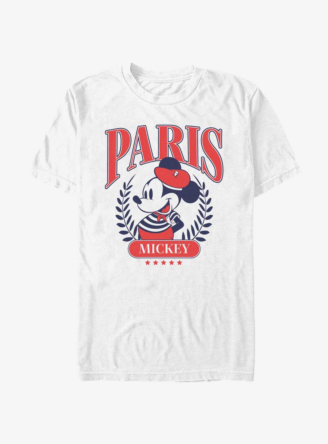 Disney Mickey Mouse Paris Collegiate Crest Style T-Shirt, , hi-res