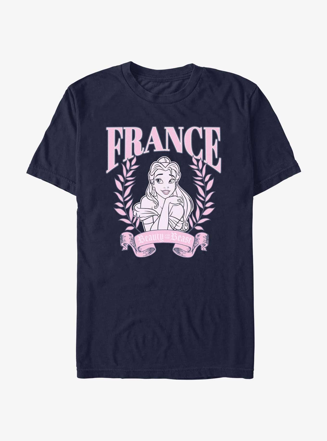 Disney Beauty and the Beast France Belle Portrait T-Shirt, NAVY, hi-res