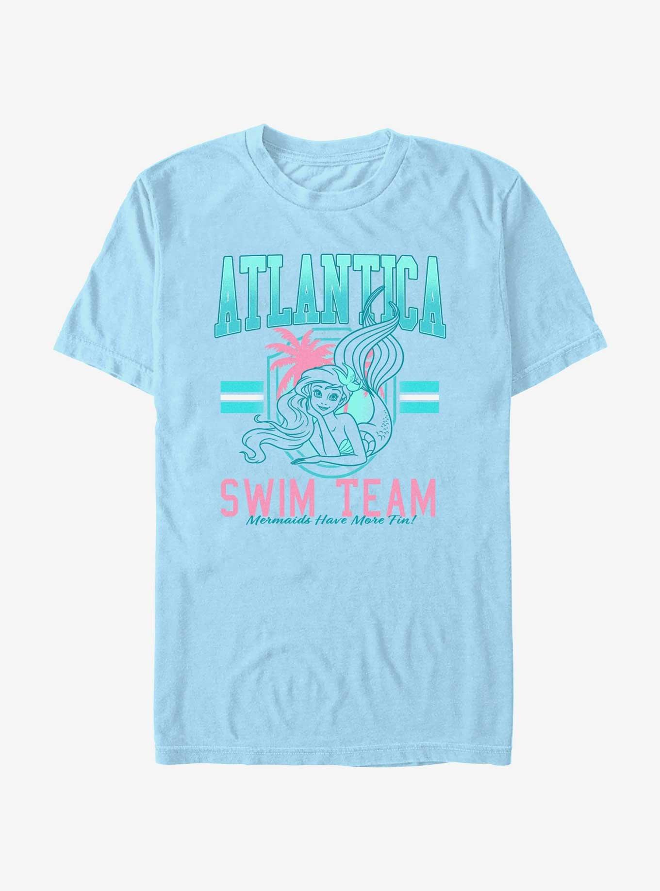 Disney The Little Mermaid Atlantica Ariel Swim Team T-Shirt, LT BLUE, hi-res