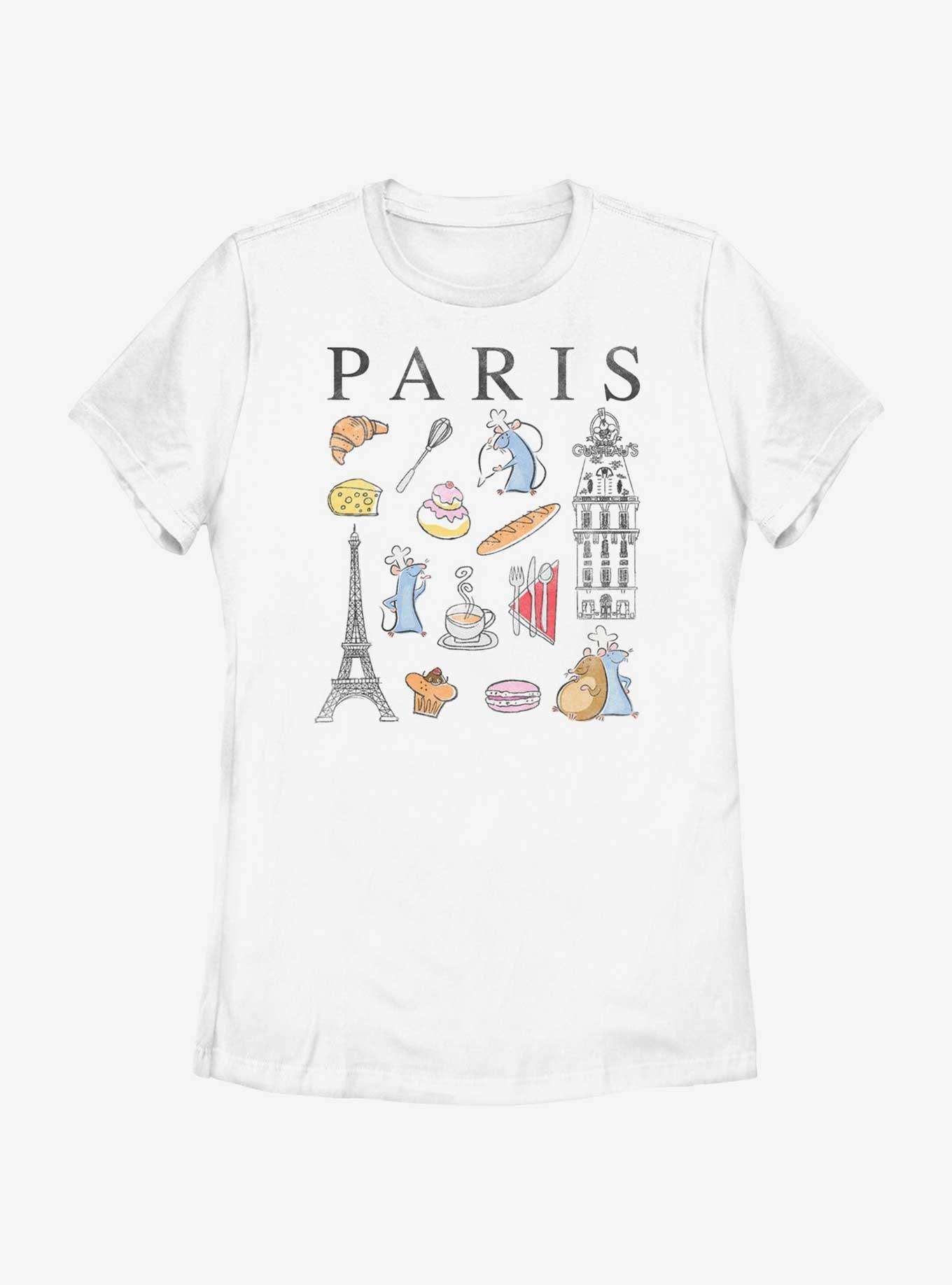 Disney Pixar Ratatouille Paris Icons Womens T-Shirt, , hi-res