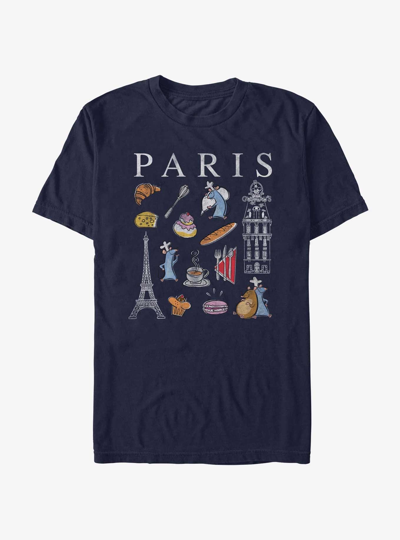 Disney Pixar Ratatouille Paris Icons Grid T-Shirt, , hi-res