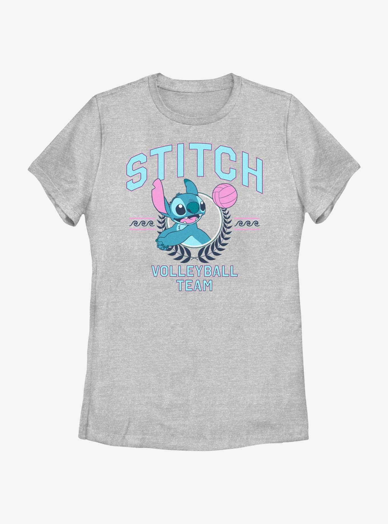 Disney Lilo & Stitch Stitch Volleyball Team Womens T-Shirt, ATH HTR, hi-res