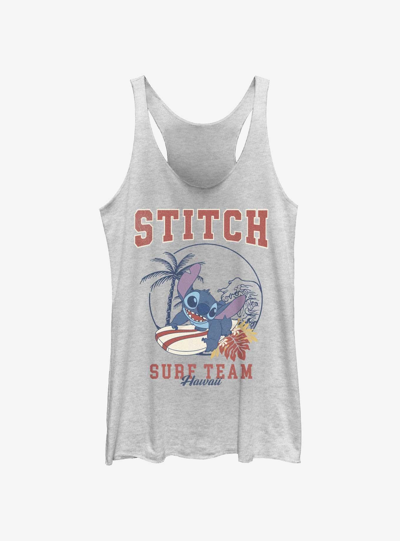 Disney Lilo & Stitch Stitch Surf Team Hawaii Womens Tank Top, , hi-res