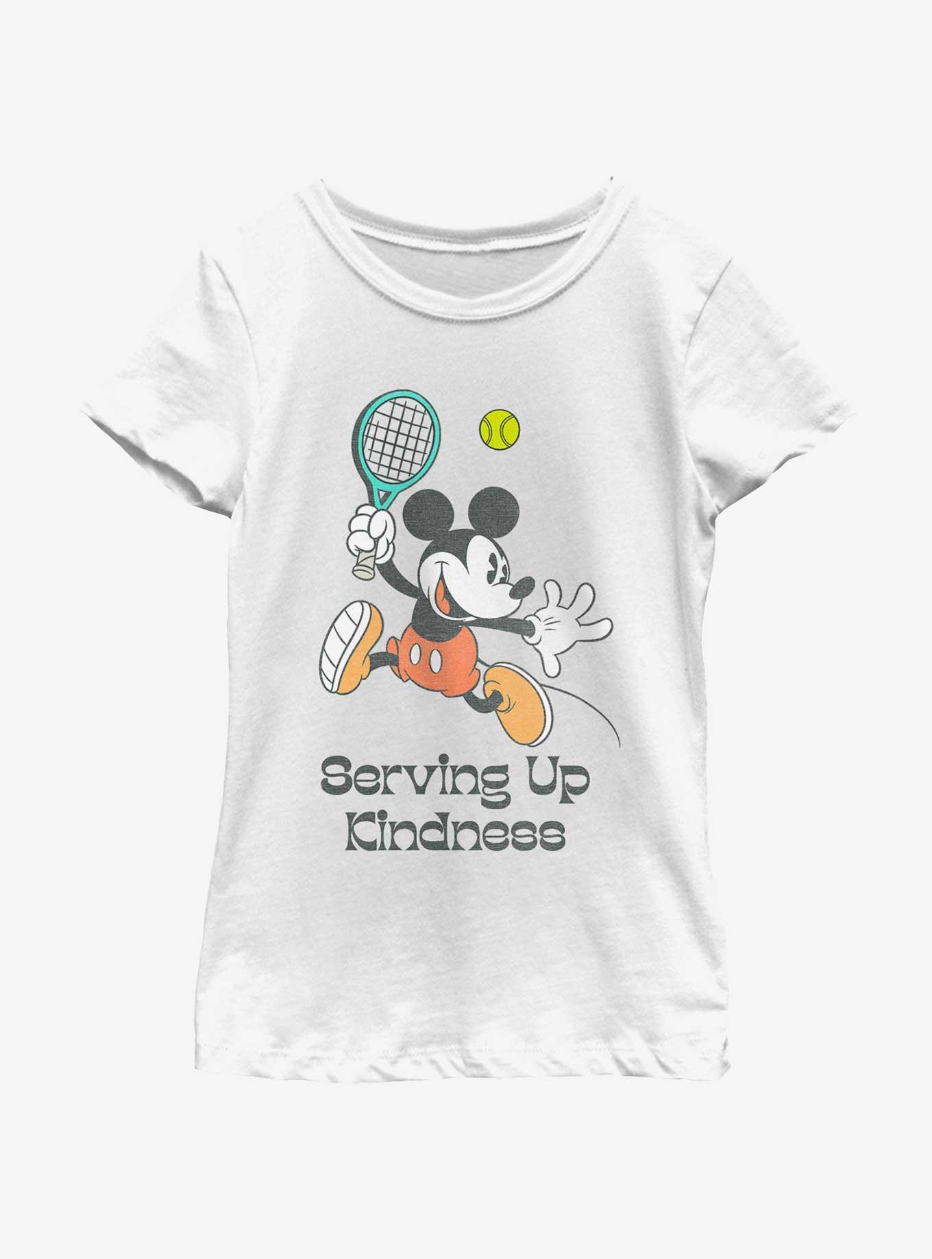 Disney Mickey Mouse Serving Up Kindness Youth Girls T-Shirt, WHITE, hi-res