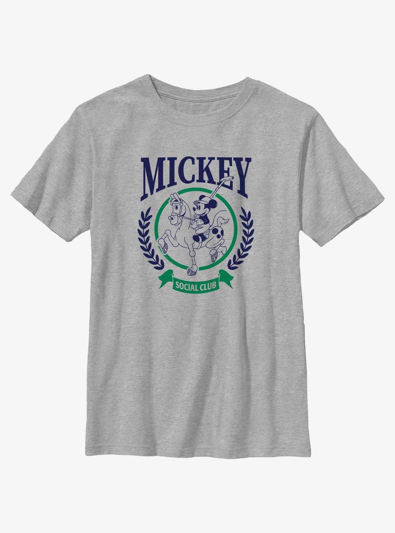 Disney Mickey Mouse Social Club Youth T-Shirt, ATH HTR, hi-res