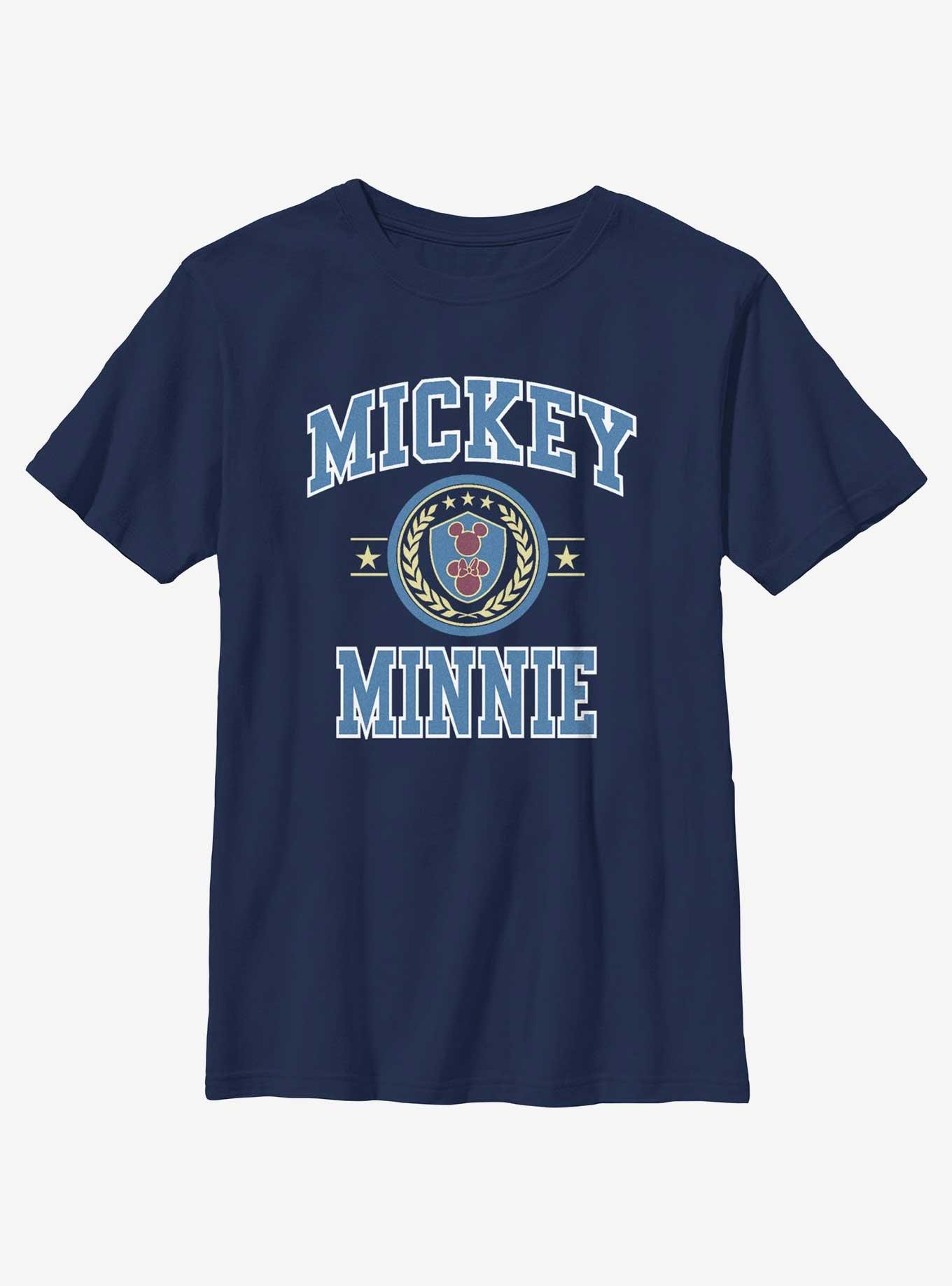 Disney Mickey Mouse & Minnie Mouse Collegiate Style Youth T-Shirt, , hi-res