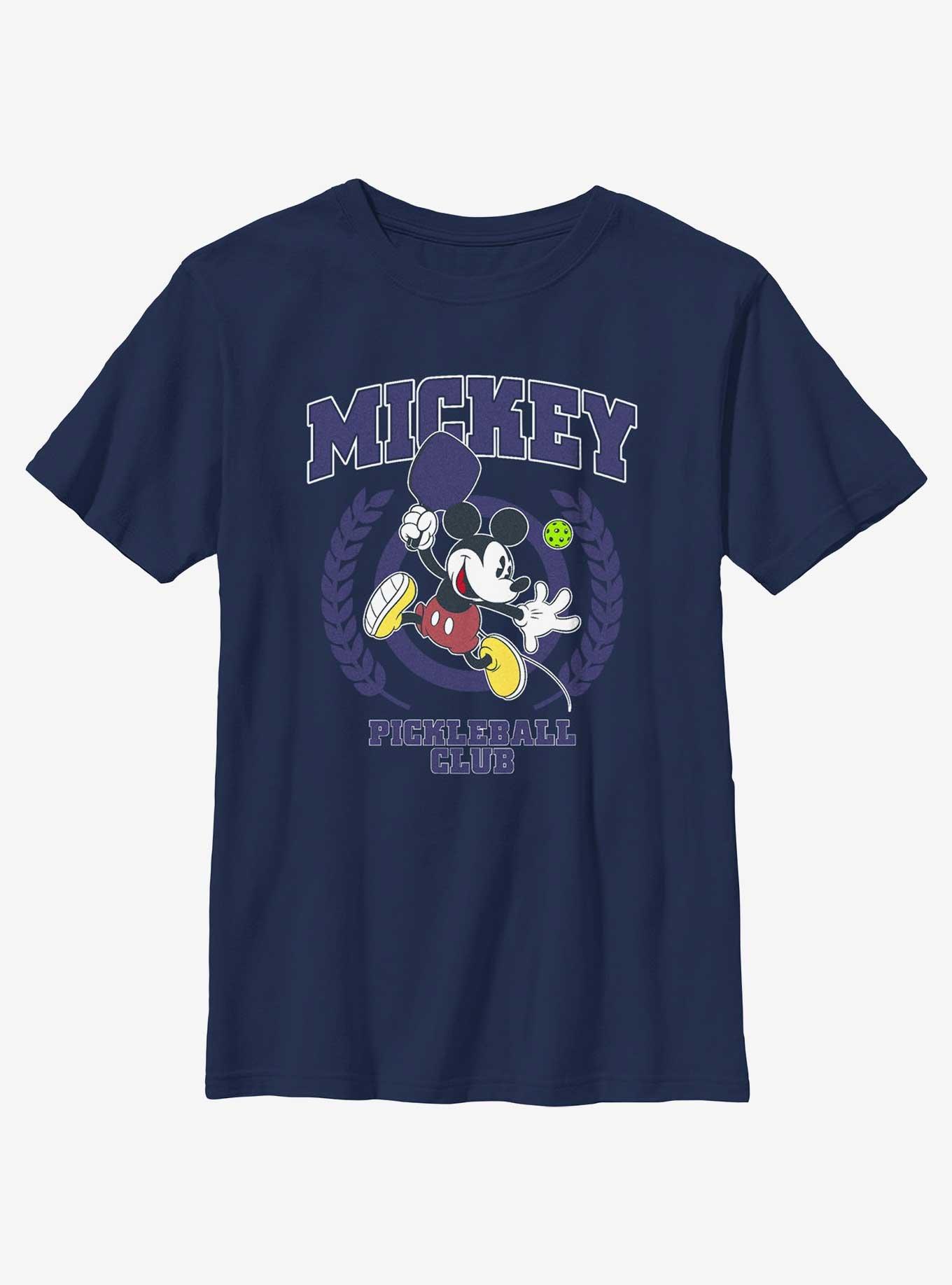 Disney Mickey Mouse Pickleball Club Youth T-Shirt, NAVY, hi-res