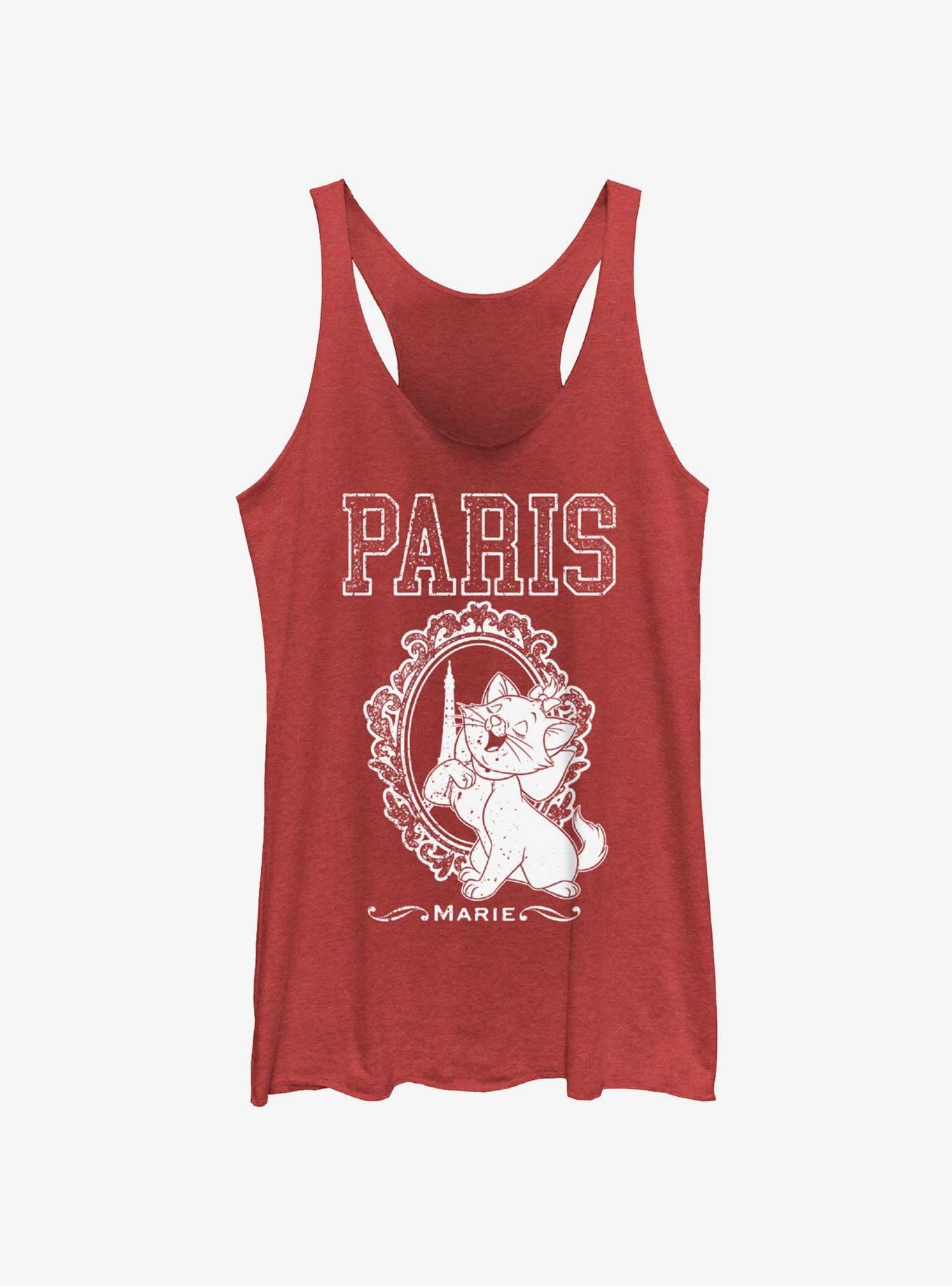 Disney The Aristocats Marie In Paris Portrait Womens Tank Top, RED HTR, hi-res