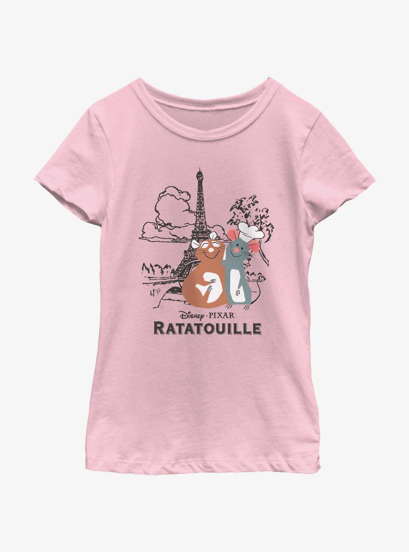 Disney Pixar Ratatouille Paris Background Youth Girls T-Shirt, , hi-res