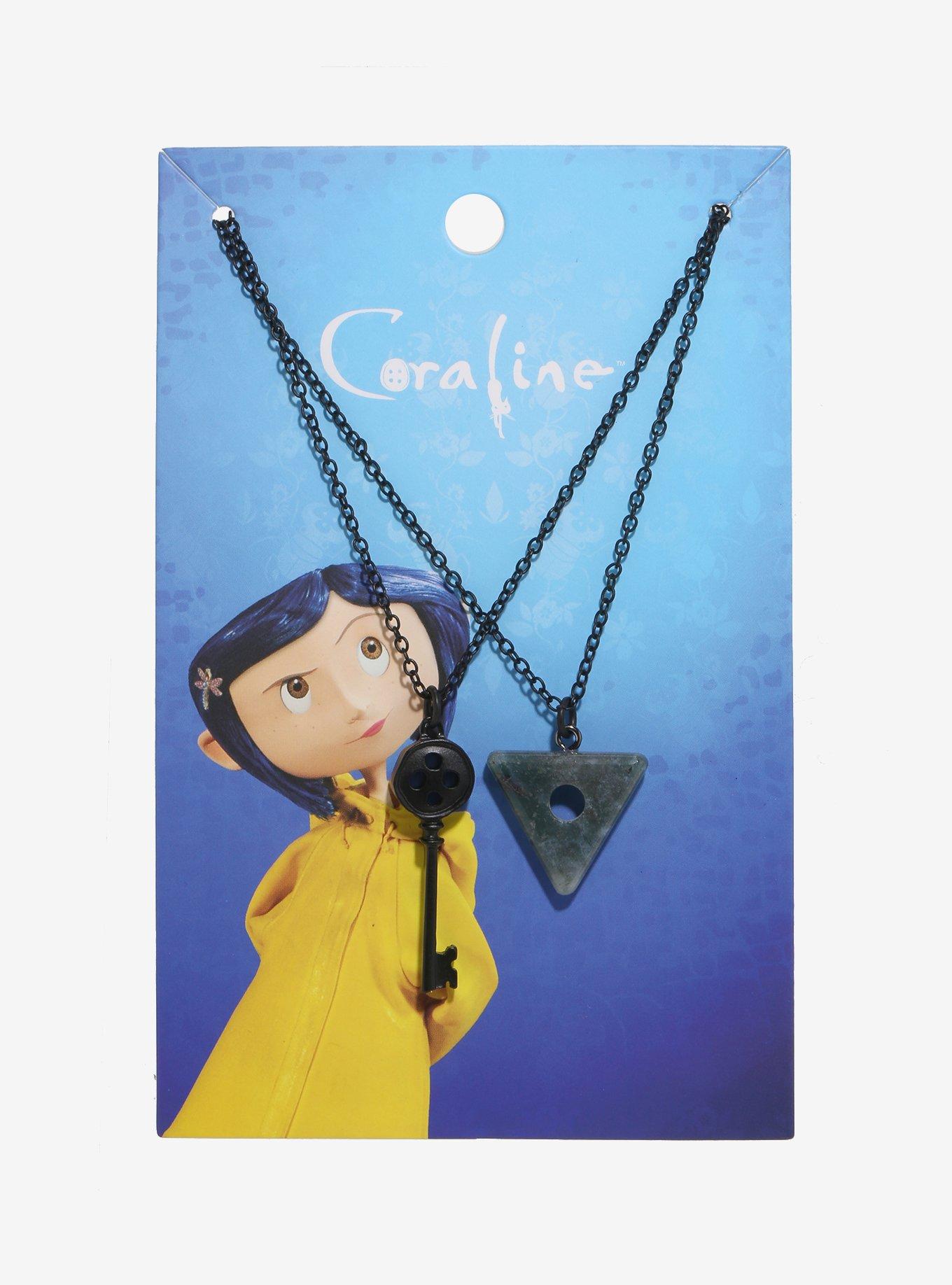 Coraline Key Seeing Stone Bestie Necklace Set BoxLunch Exclusive BoxLunch
