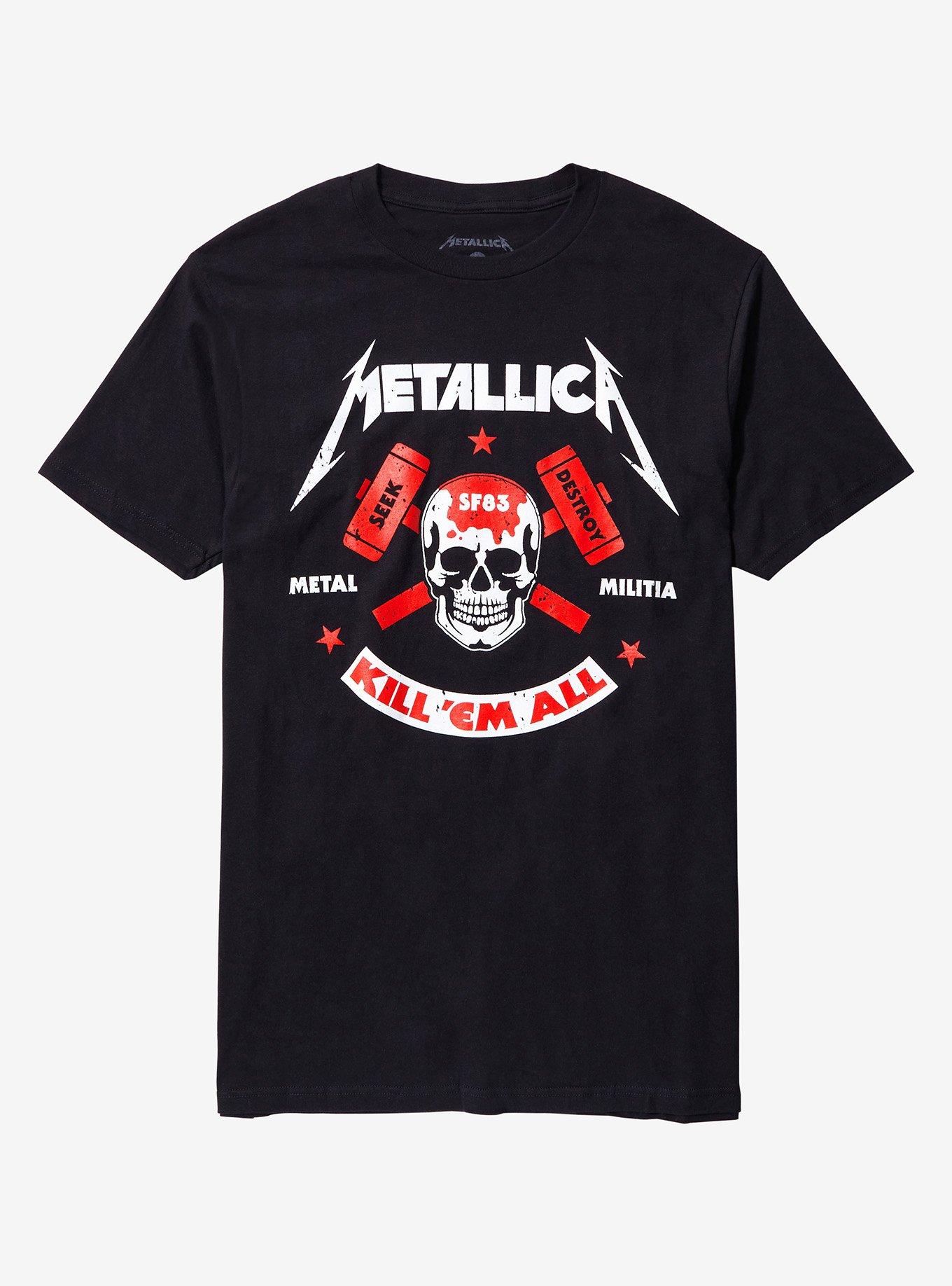 Metallica Kill 'Em All Seek & Destroy Skull T-Shirt, , hi-res