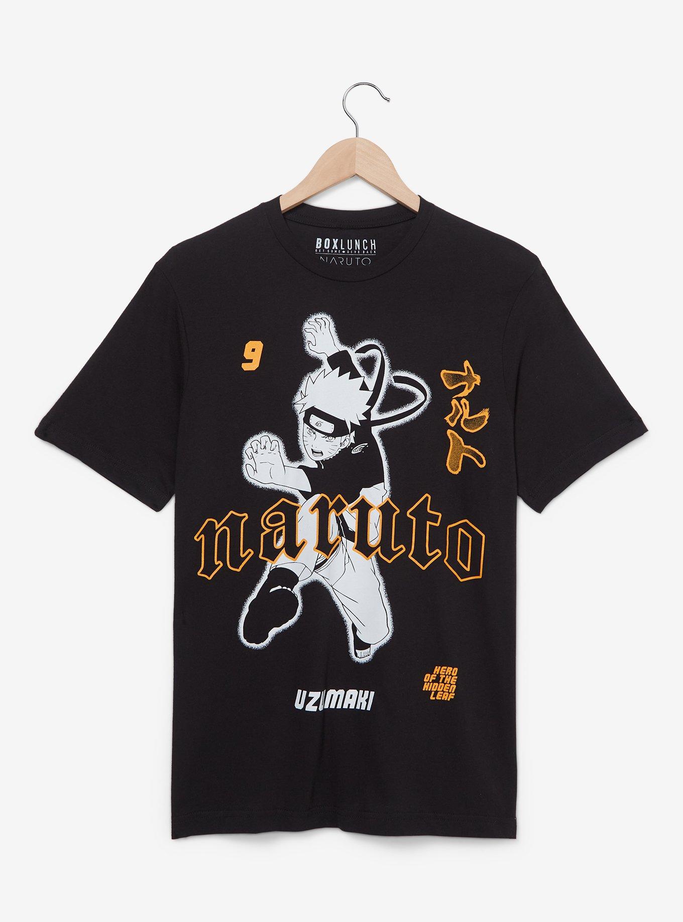 Naruto Shippuden Tonal Naruto Portrait T-Shirt - BoxLunch Exclusive, BLACK, hi-res