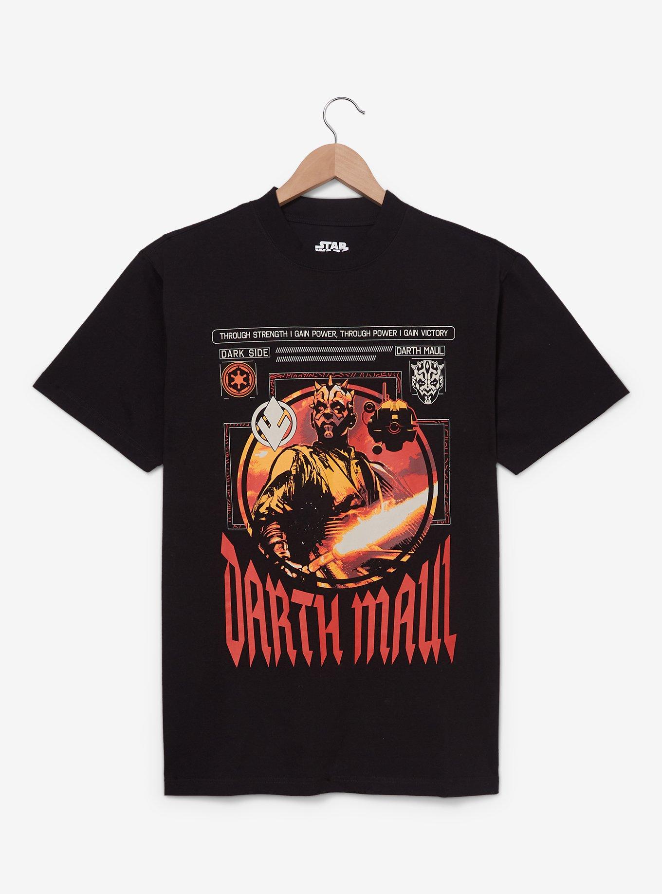 Star Wars Darth Maul Portrait T-Shirt - BoxLunch Exclusive, BLACK, hi-res