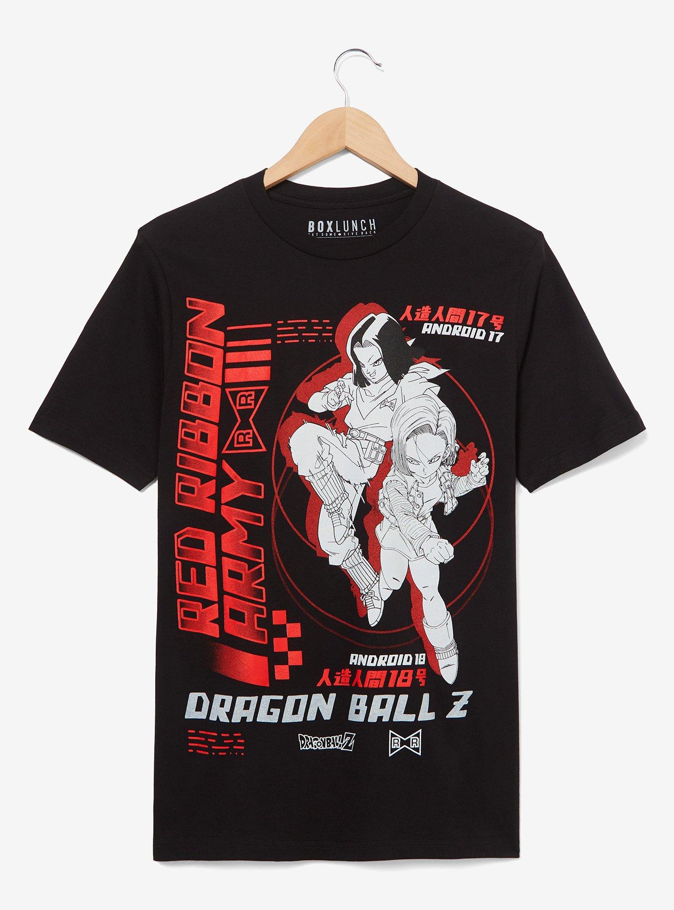 Dragon Ball Z Red Ribbon Army T-Shirt — BoxLunch Exclusive, BLACK, hi-res