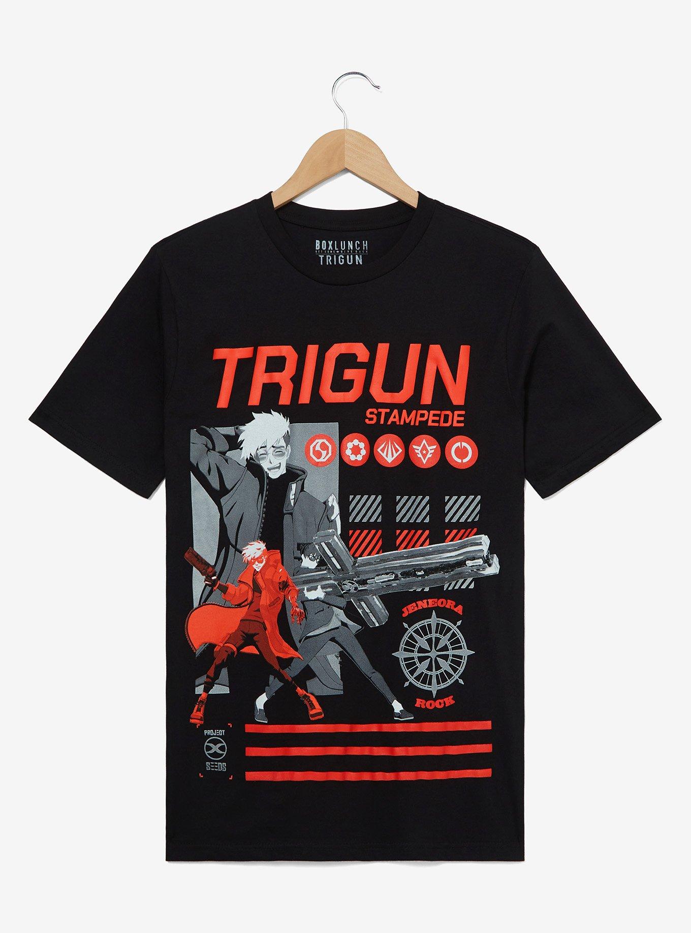 Trigun Stampede Vash the Stampede Graphic T-Shirt &mdash; BoxLunch Exclusive, BLACK, hi-res