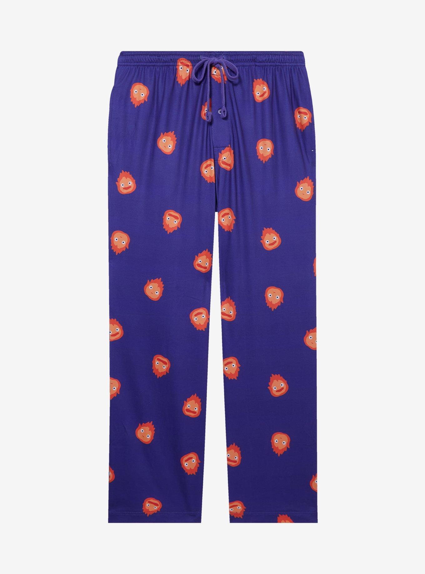 Studio Ghibli Howl's Moving Castle Calcifer Allover Print Sleep Pants — BoxLunch Exclusive, , hi-res