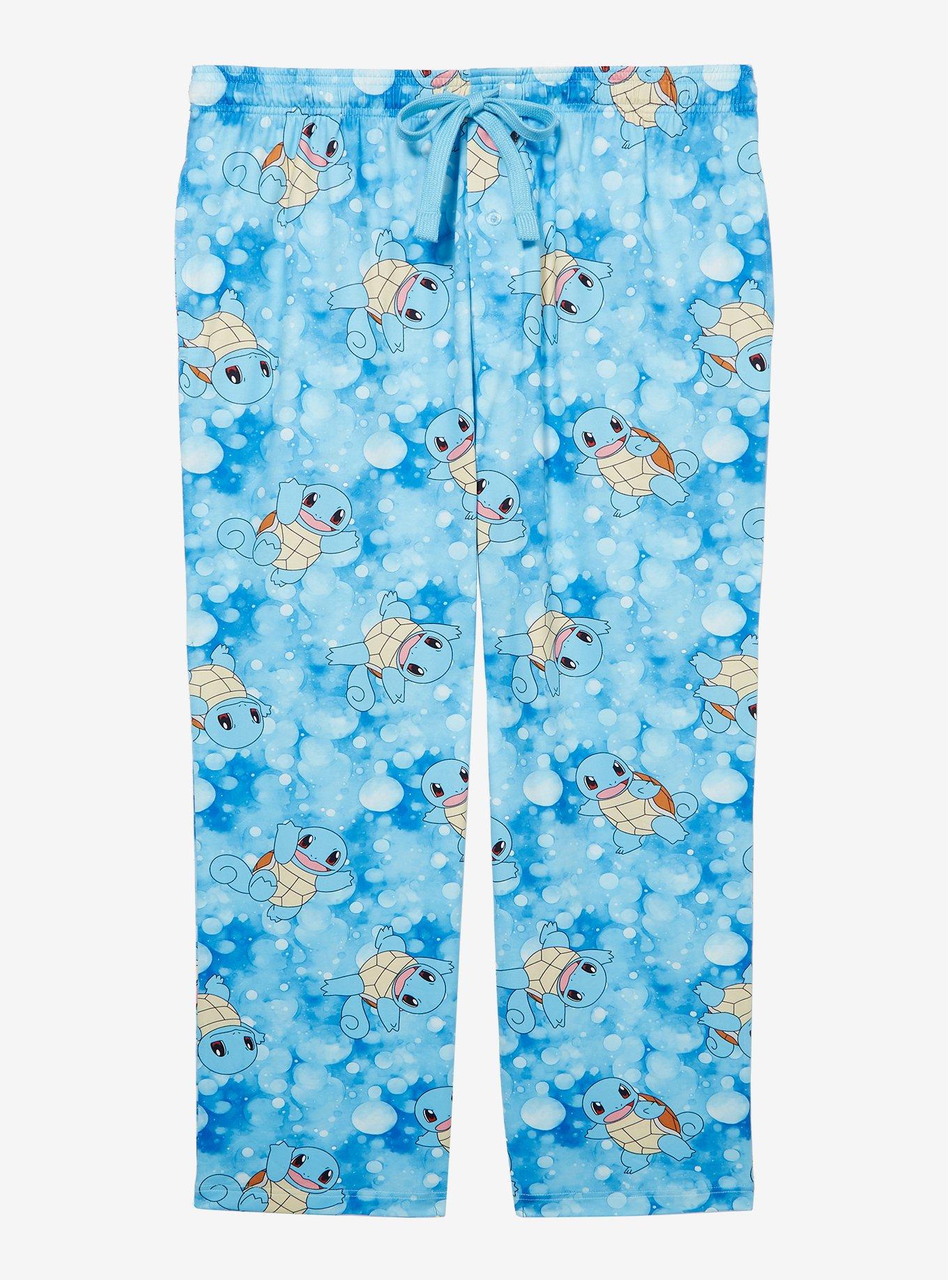 Pokémon Squirtle Bubble Allover Print Women's Plus Size Sleep Pants - BoxLunch Exclusive, , hi-res