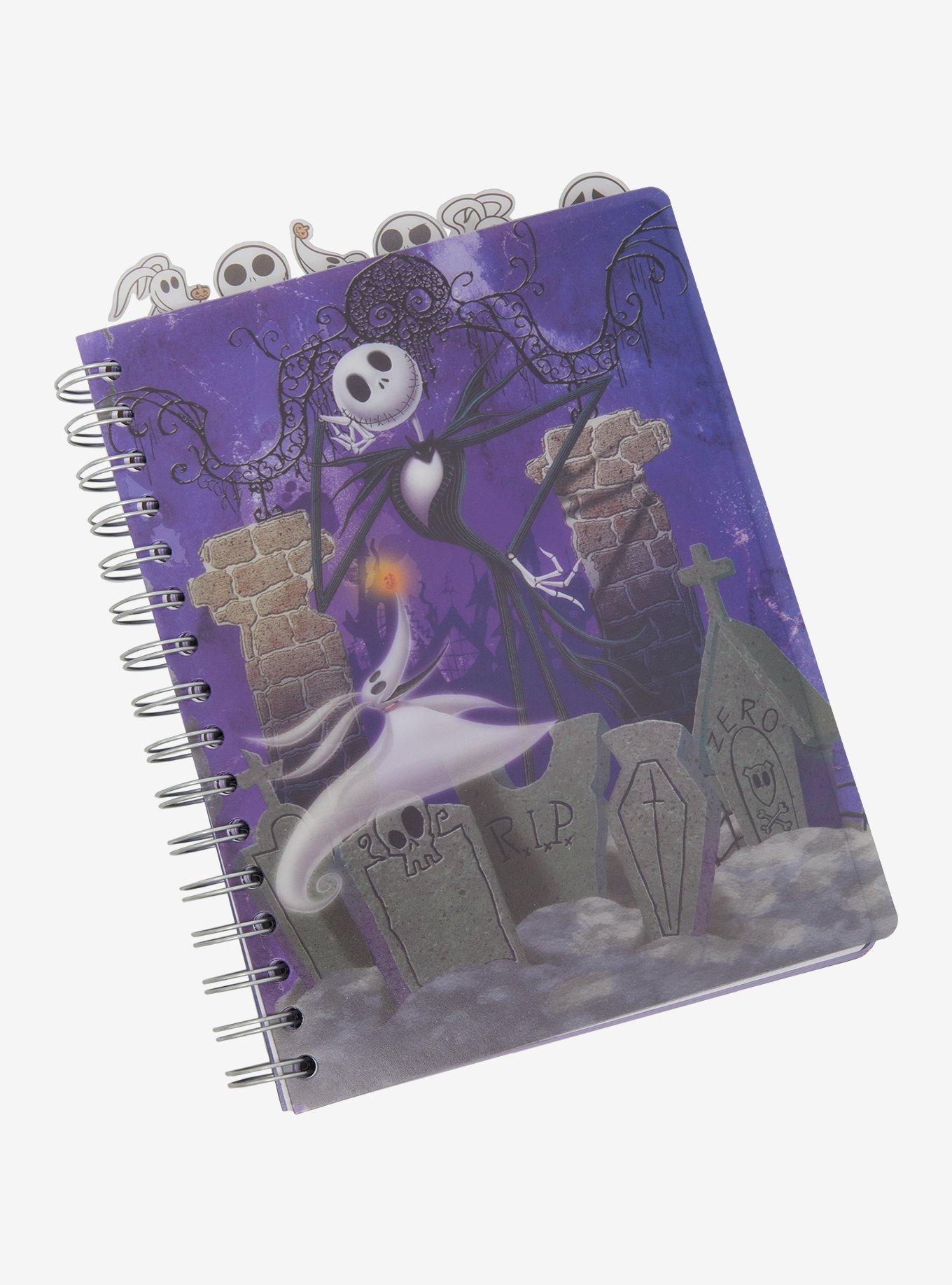 Disney The Nightmare Before Christmas Jack Skellington & Zero Figural Tab Journal