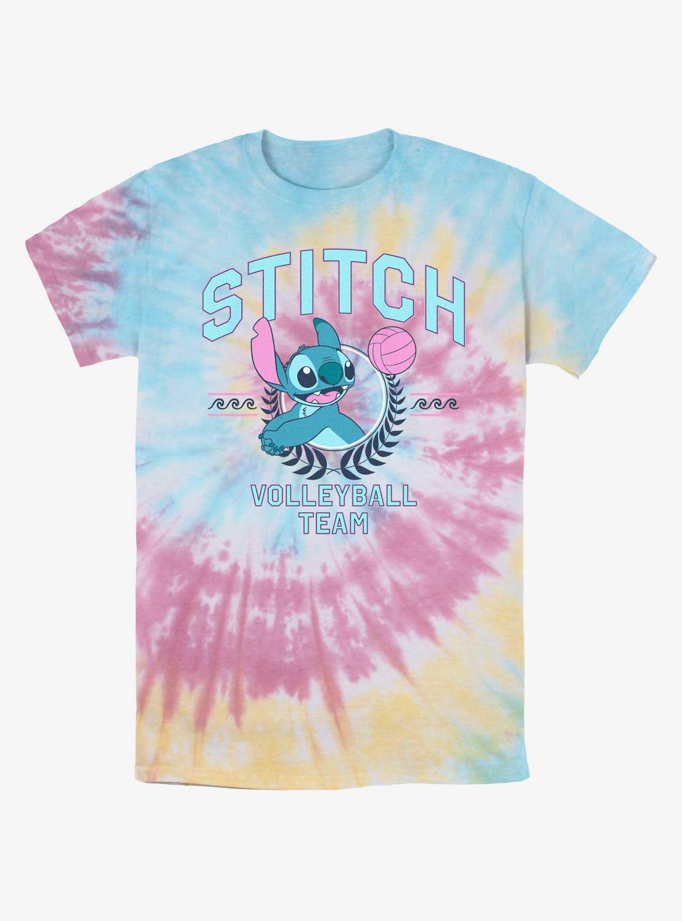 Disney Lilo & Stitch Stitch Volleyball Team Tie-Dye T-Shirt, , hi-res
