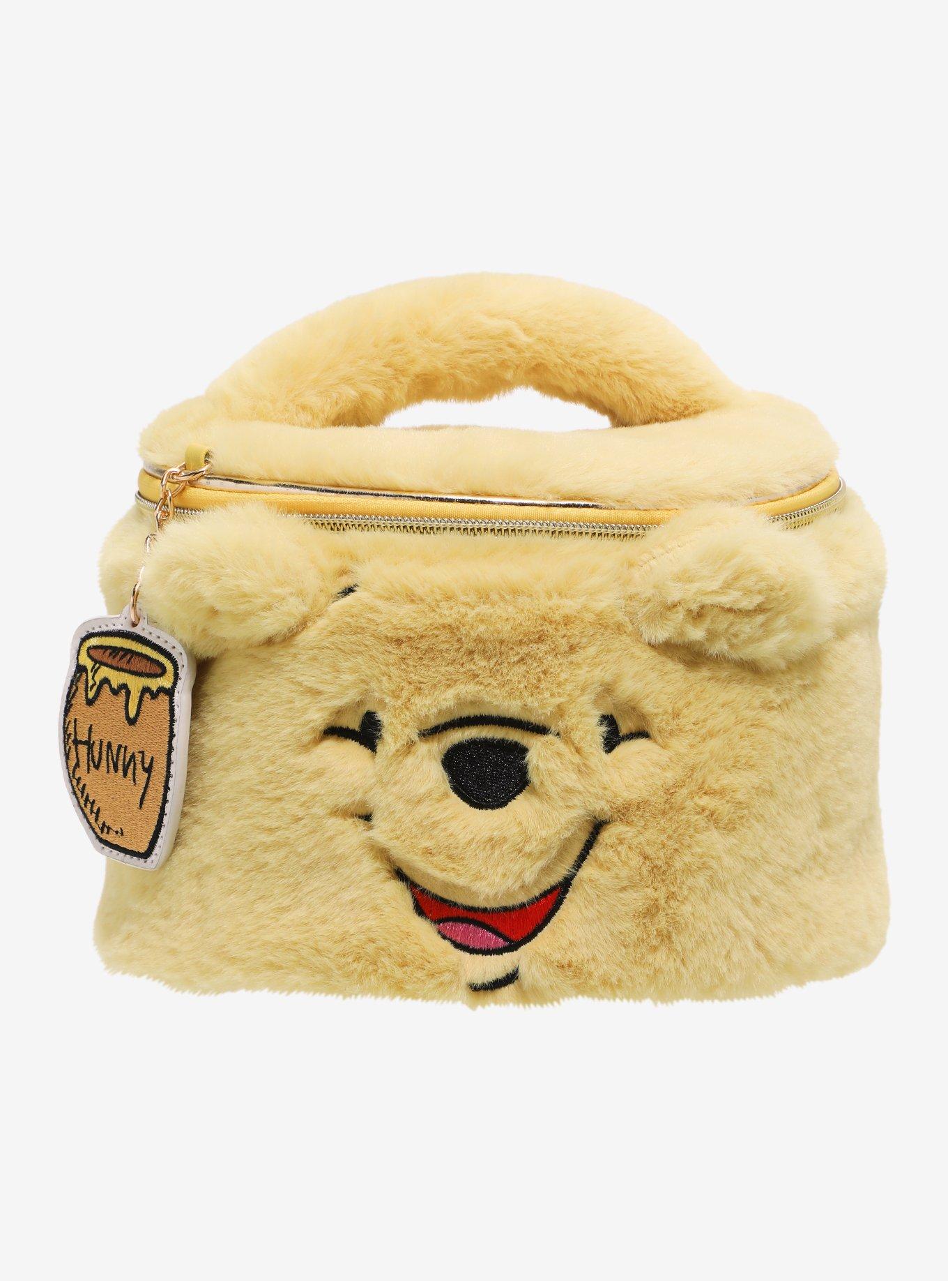 Disney Winnie The Pooh Fuzzy Makeup Bag Hot Topic