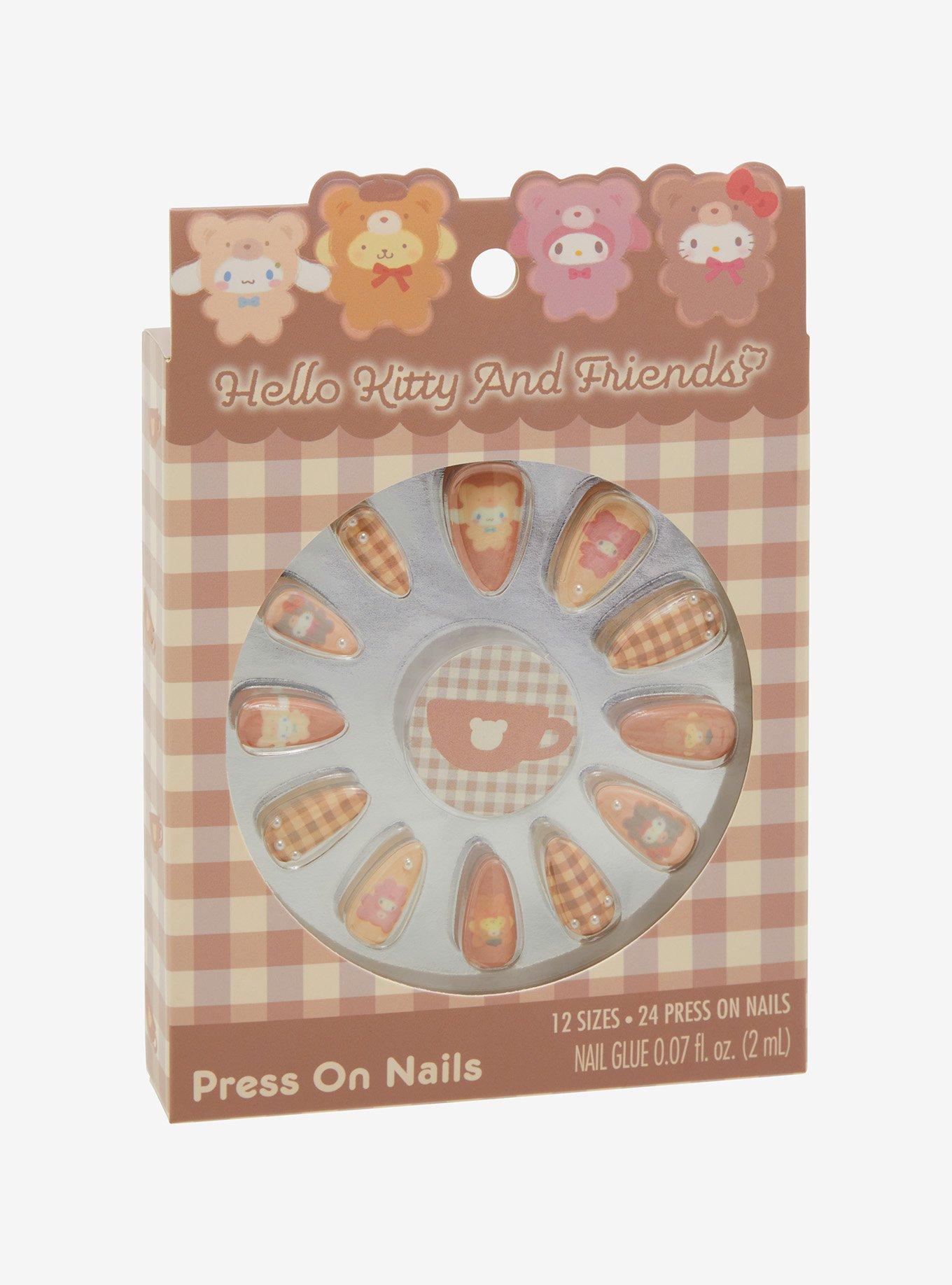 Hello Kitty And Friends Latte Bear Press-On Nails, , hi-res