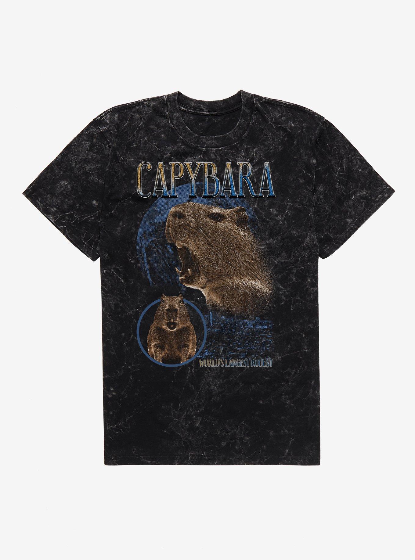 Capybara Rap Mineral Wash T-Shirt, , hi-res