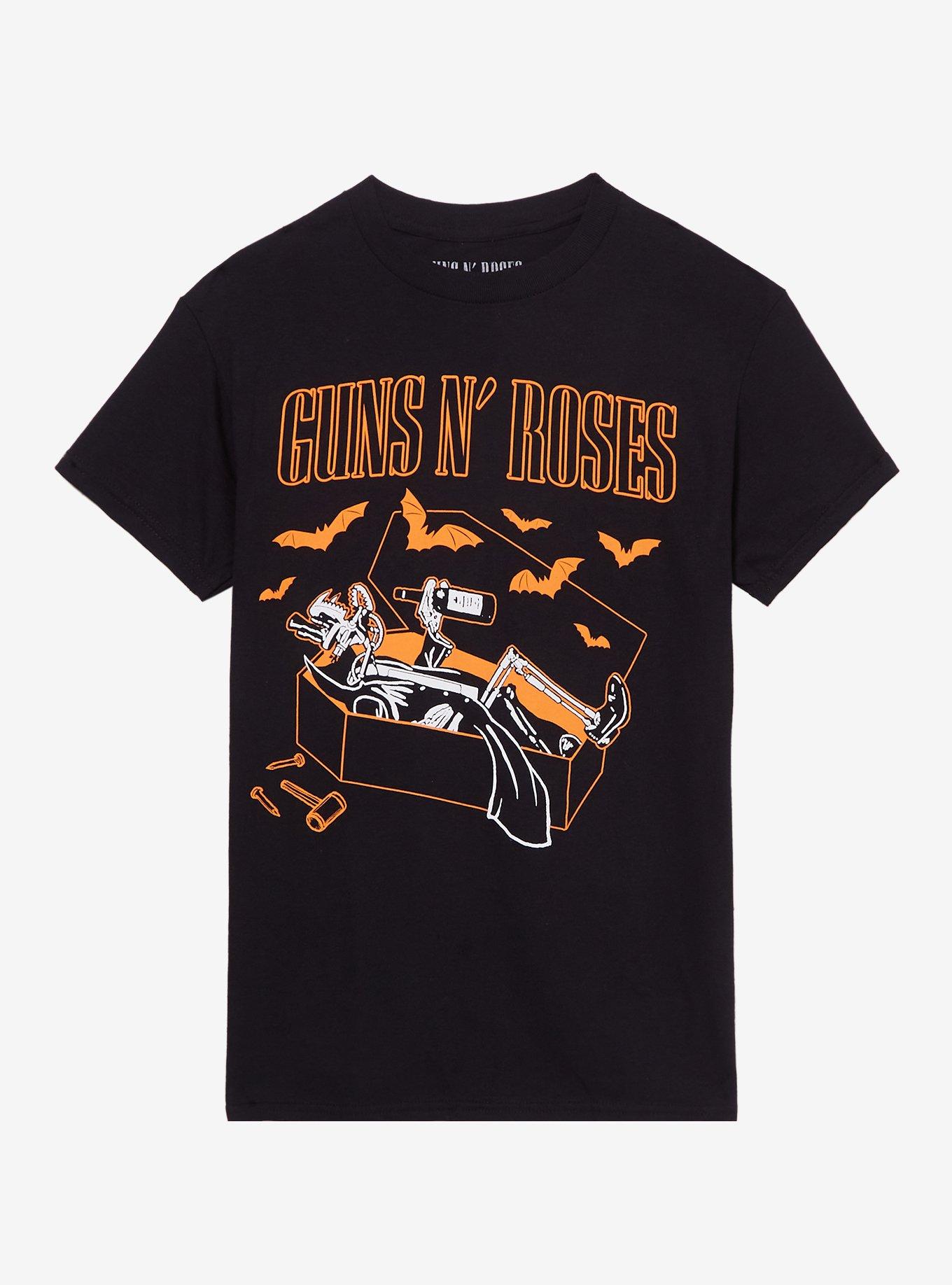 Guns N' Roses Coffin Boyfriend Fit Girls T-Shirt, , hi-res