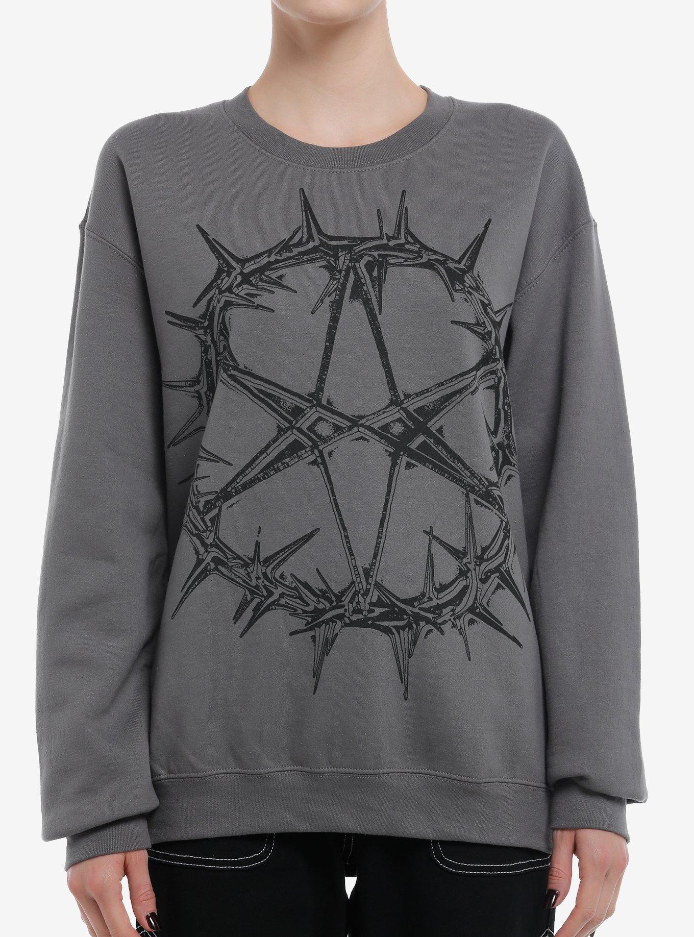 Bring Me The Horizon Two-Sided Girls Sweatshirt, CHARCOAL, hi-res