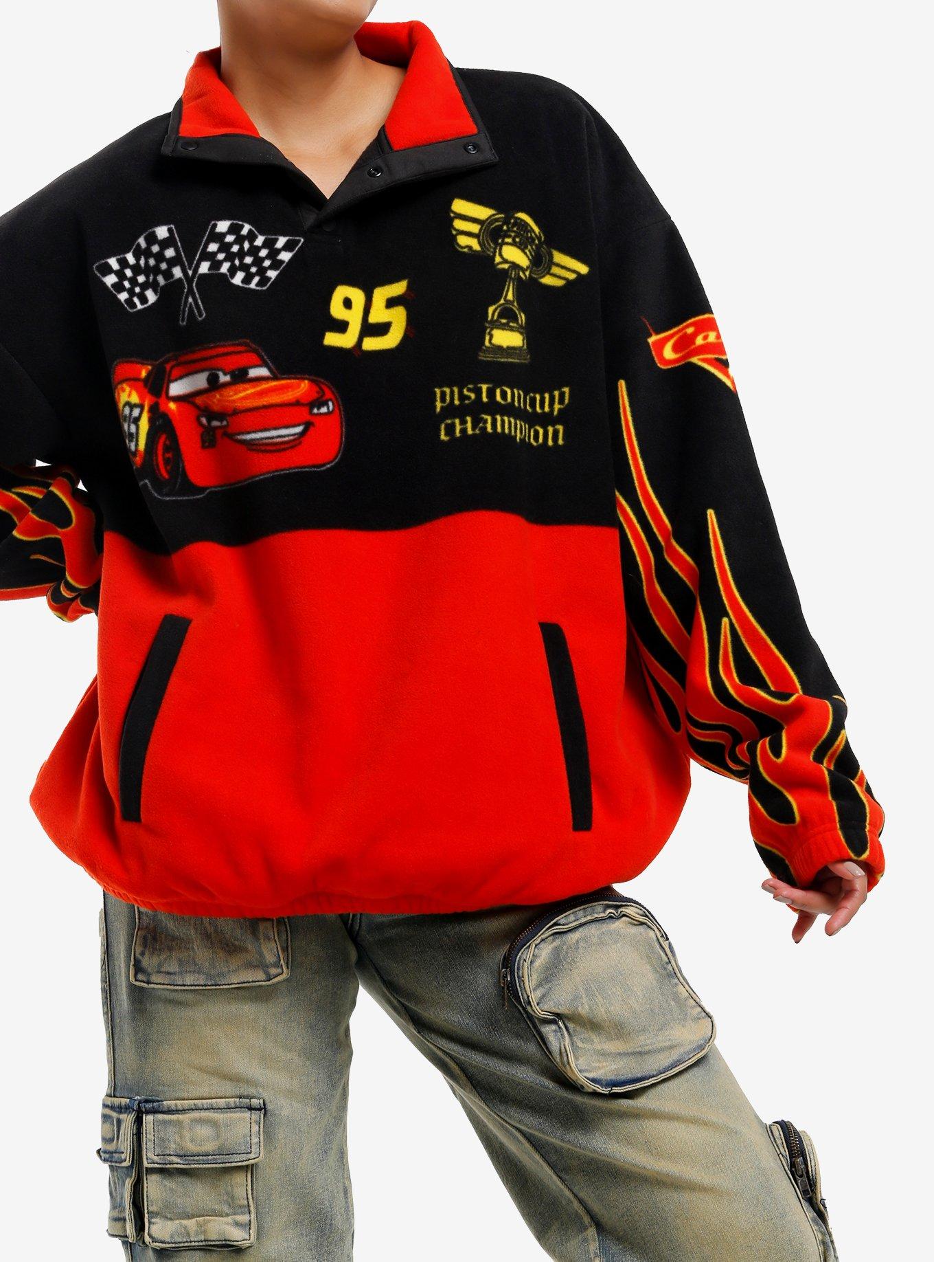 Disney Pixar Cars Lightning McQueen Girls Fleece Pullover Sweater, , hi-res