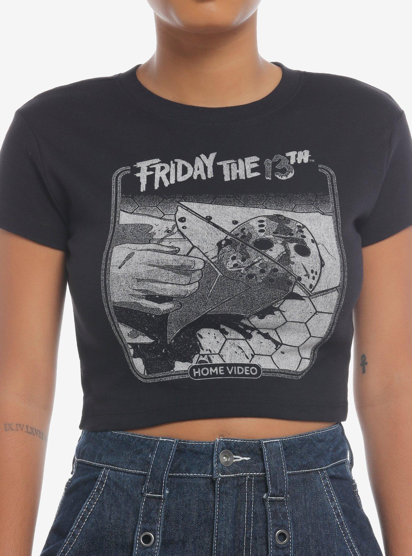 Friday The 13th Mask Home Video Girls Baby T-Shirt, , hi-res