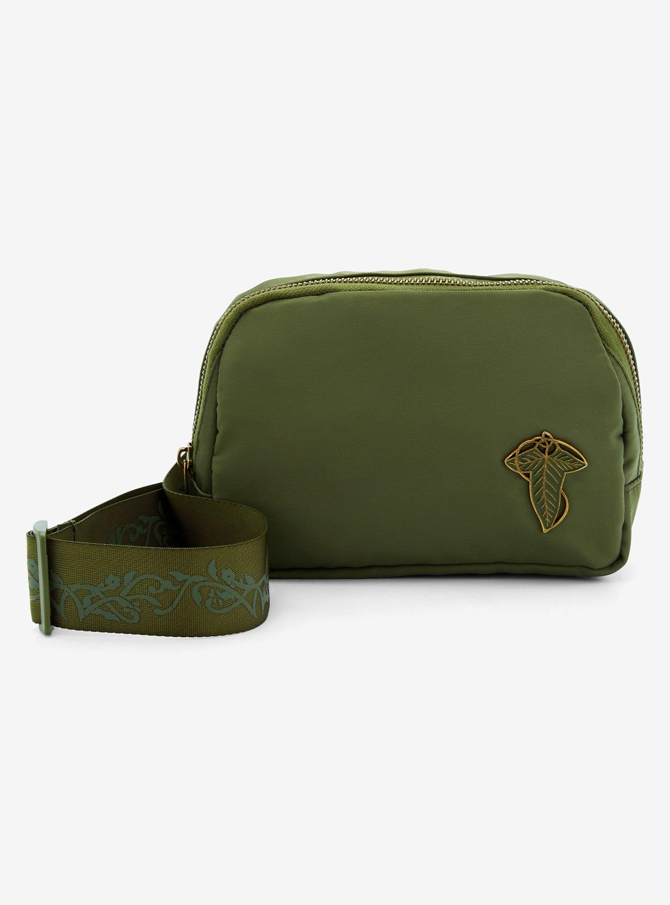 The Lord of the Rings Leaf of Lorien Green Nylon Belt Bag — BoxLunch Exclusive, , hi-res