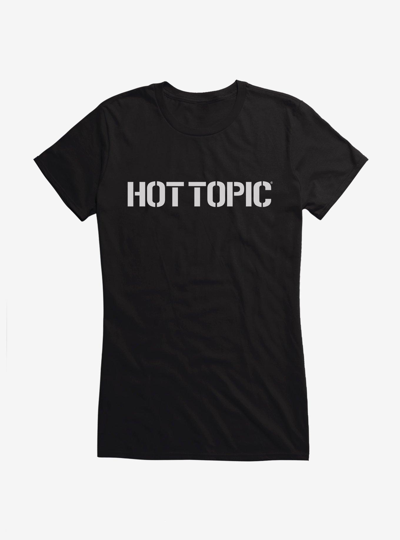 Hot Topic Stencil Logo Girls T-Shirt, , hi-res