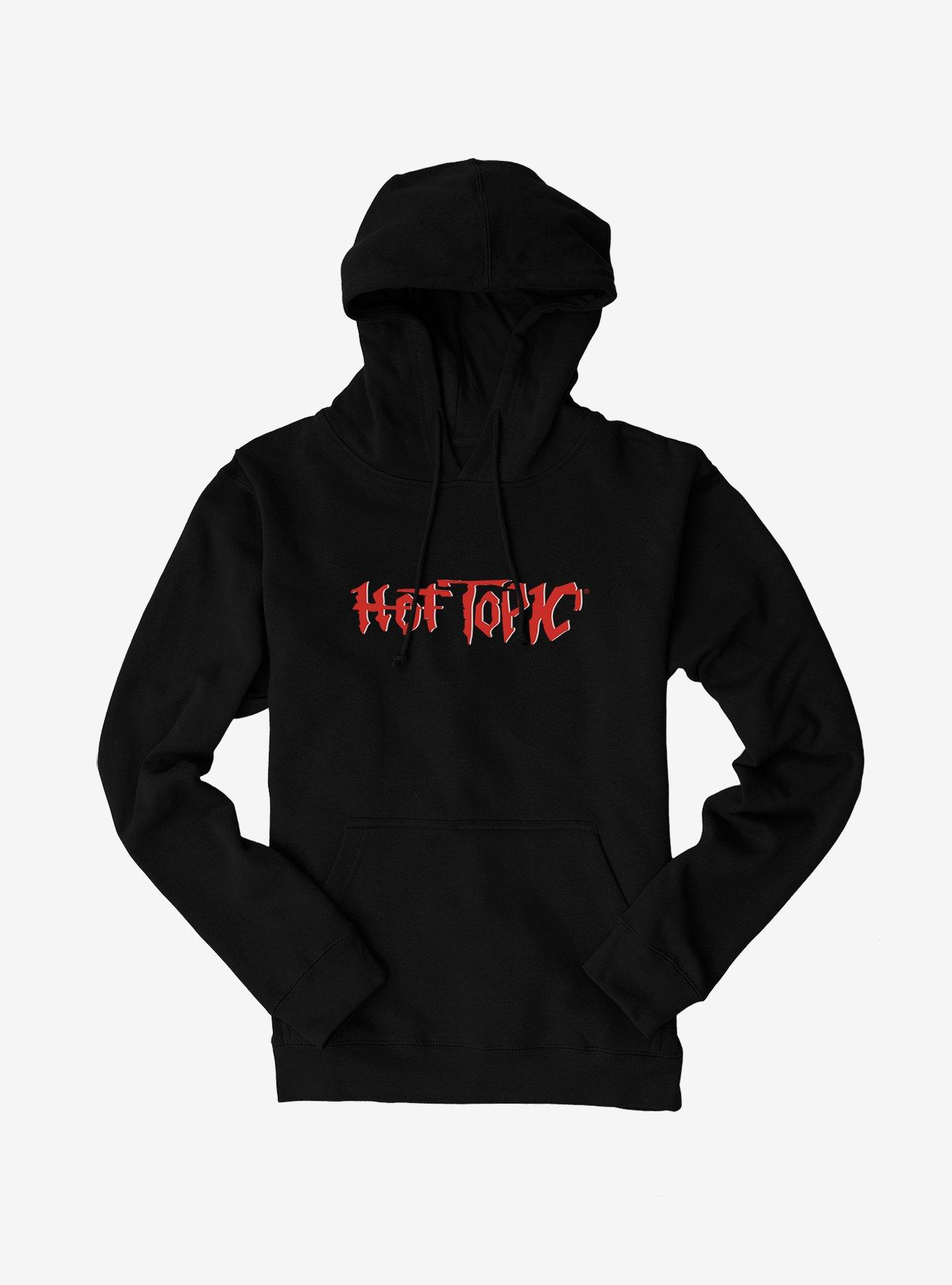 Hot Topic OG Logo Hoodie, BLACK, hi-res