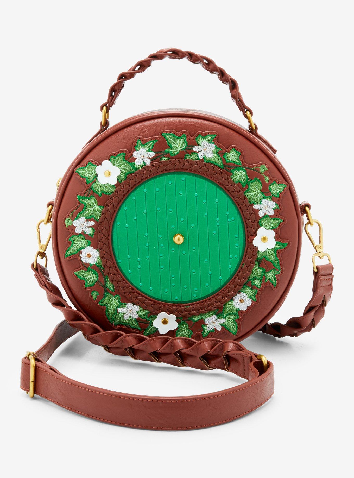 Loungefly The Lord of the Rings Floral Hobbit Door Figural Crossbody Bag - BoxLunch Exclusive, , hi-res