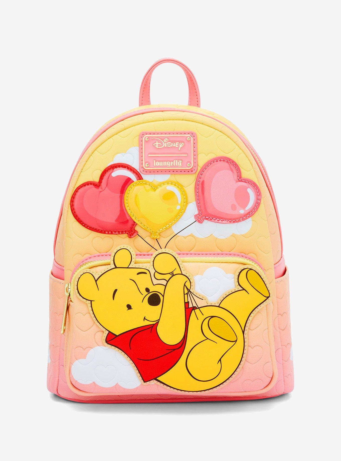 Loungefly Disney Winnie the Pooh Heart Balloon Pooh Bear Mini Backpack - BoxLunch Exclusive