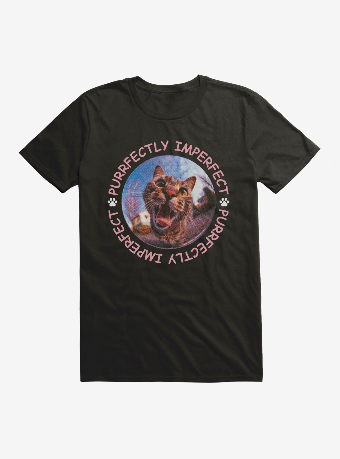 Purrfectly Imperfect T-Shirt, BLACK, hi-res