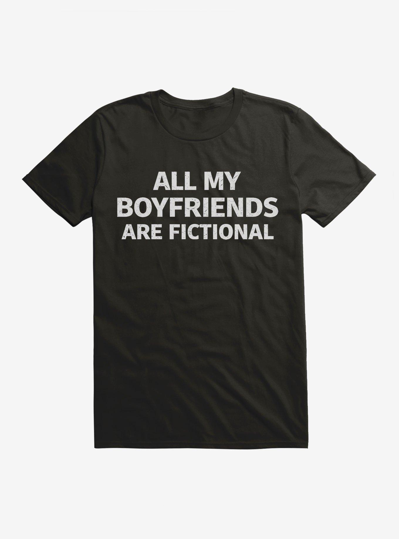 All My Boyfriends Are Fictional T-Shirt, , hi-res