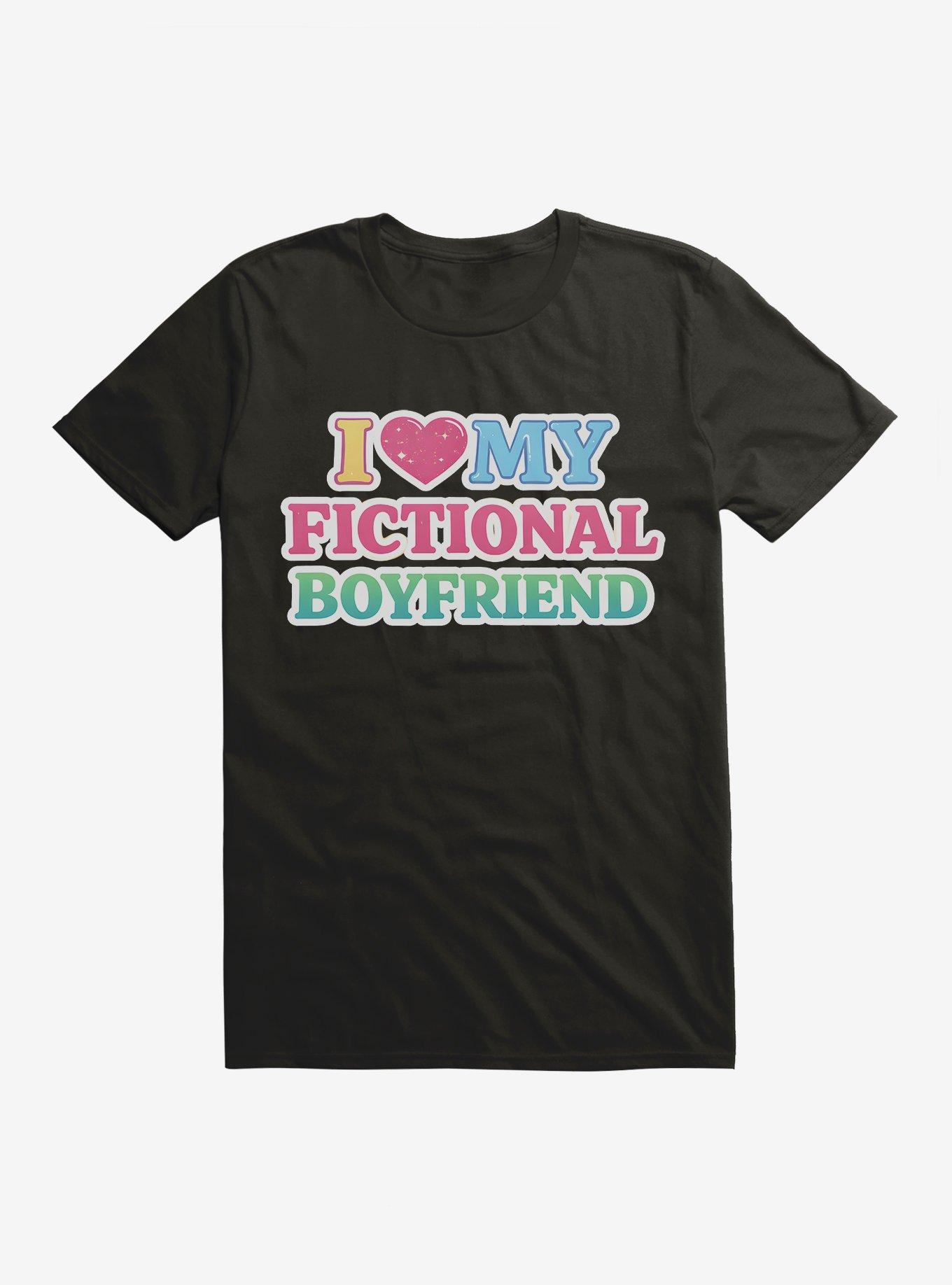 Colored Heart My Fictional Boyfriend T-Shirt