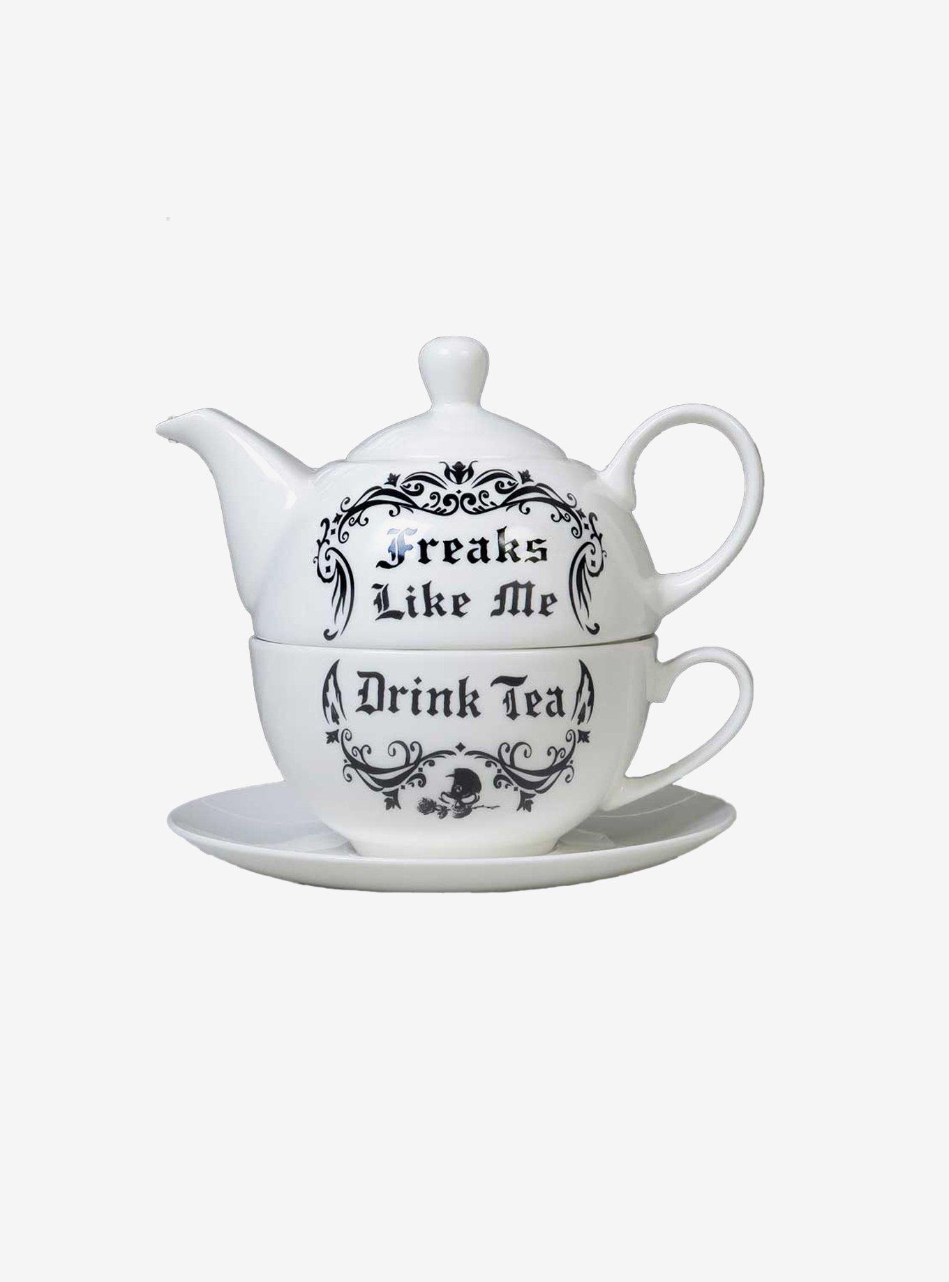 Alchemy Of England "Freaks Like Me Drink Tea" Tea Pot Set, , hi-res