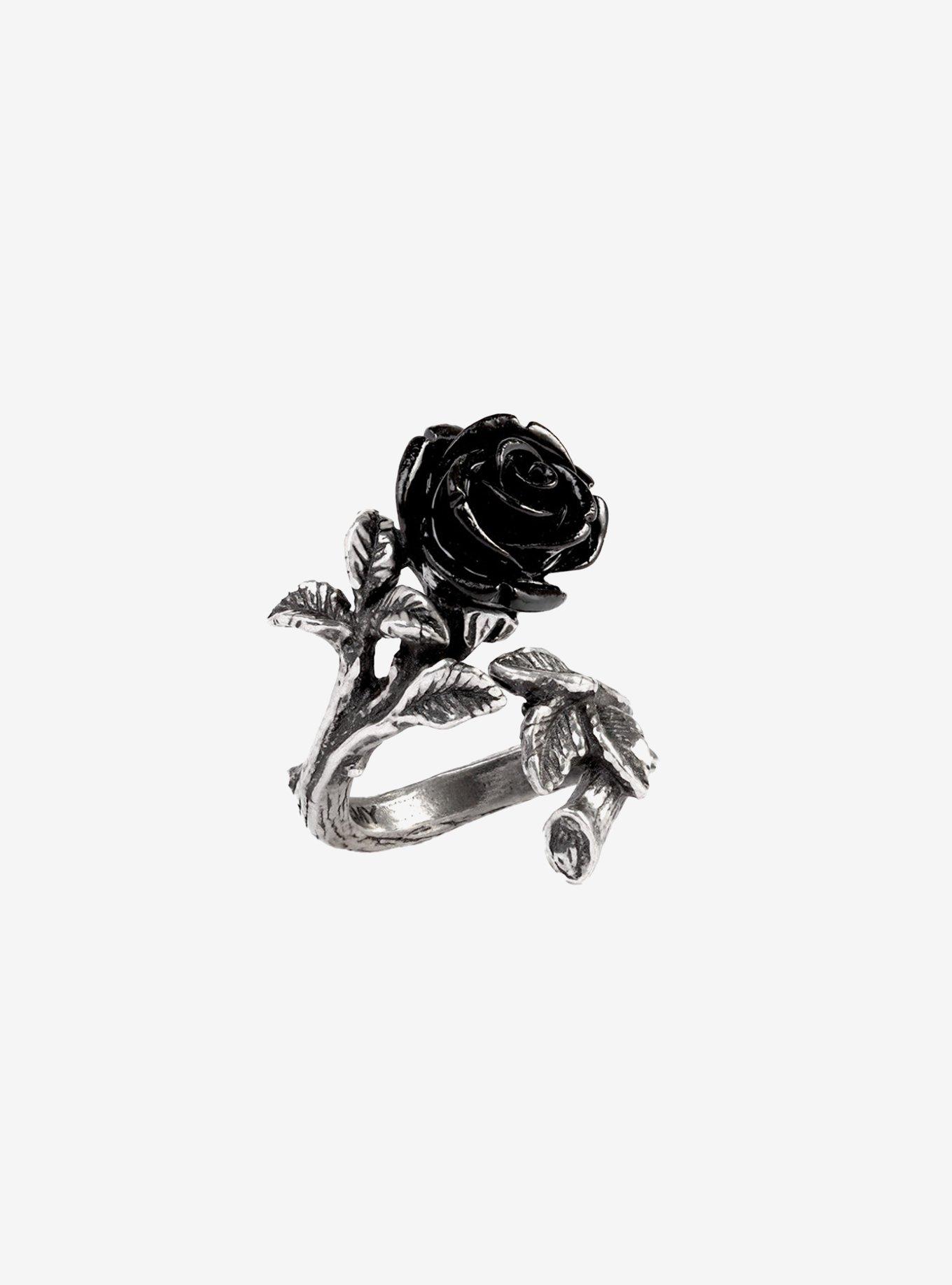 Alchemy Of England Wild Black Rose Ring, , hi-res