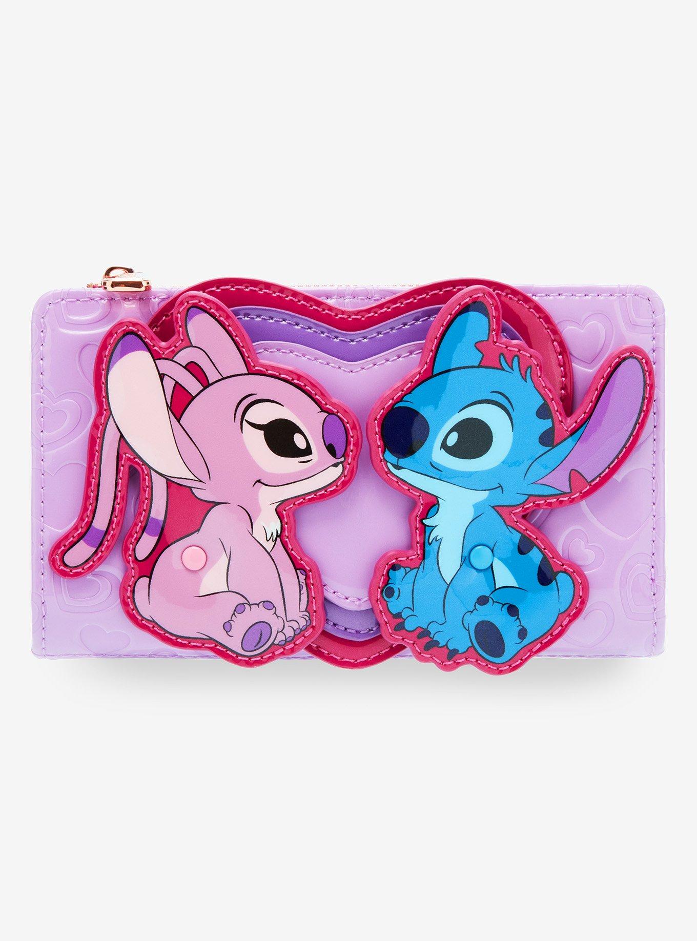 Loungefly Disney Lilo & Stitch Angel & Stitch Heart Moving Wallet - BoxLunch Exclusive, , hi-res